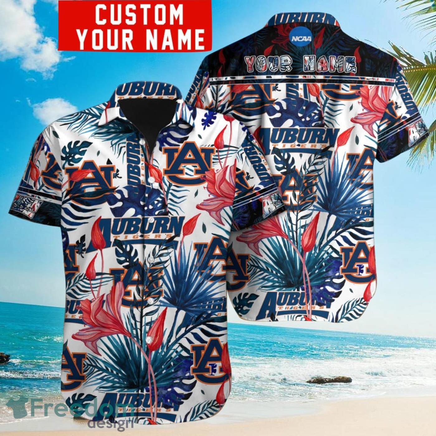 Atlanta Braves MLB Hawaiian Shirt Ocean Hibiscus Custom Name For Fans Gift  - Freedomdesign