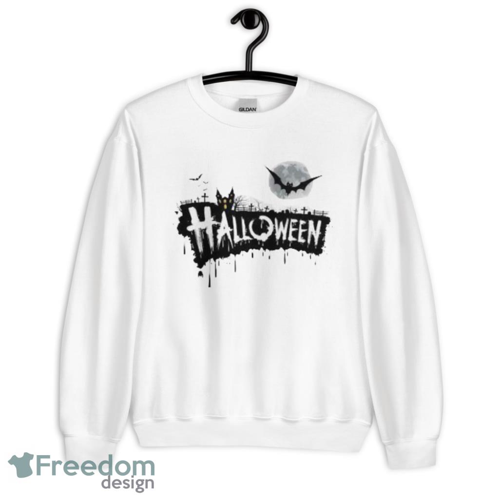 Bat And Moon Halloween T-Shirt Product Photo 1