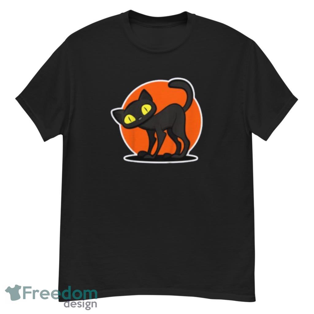 Black Cat for Cat Lover Halloween T-Shirt Product Photo 1