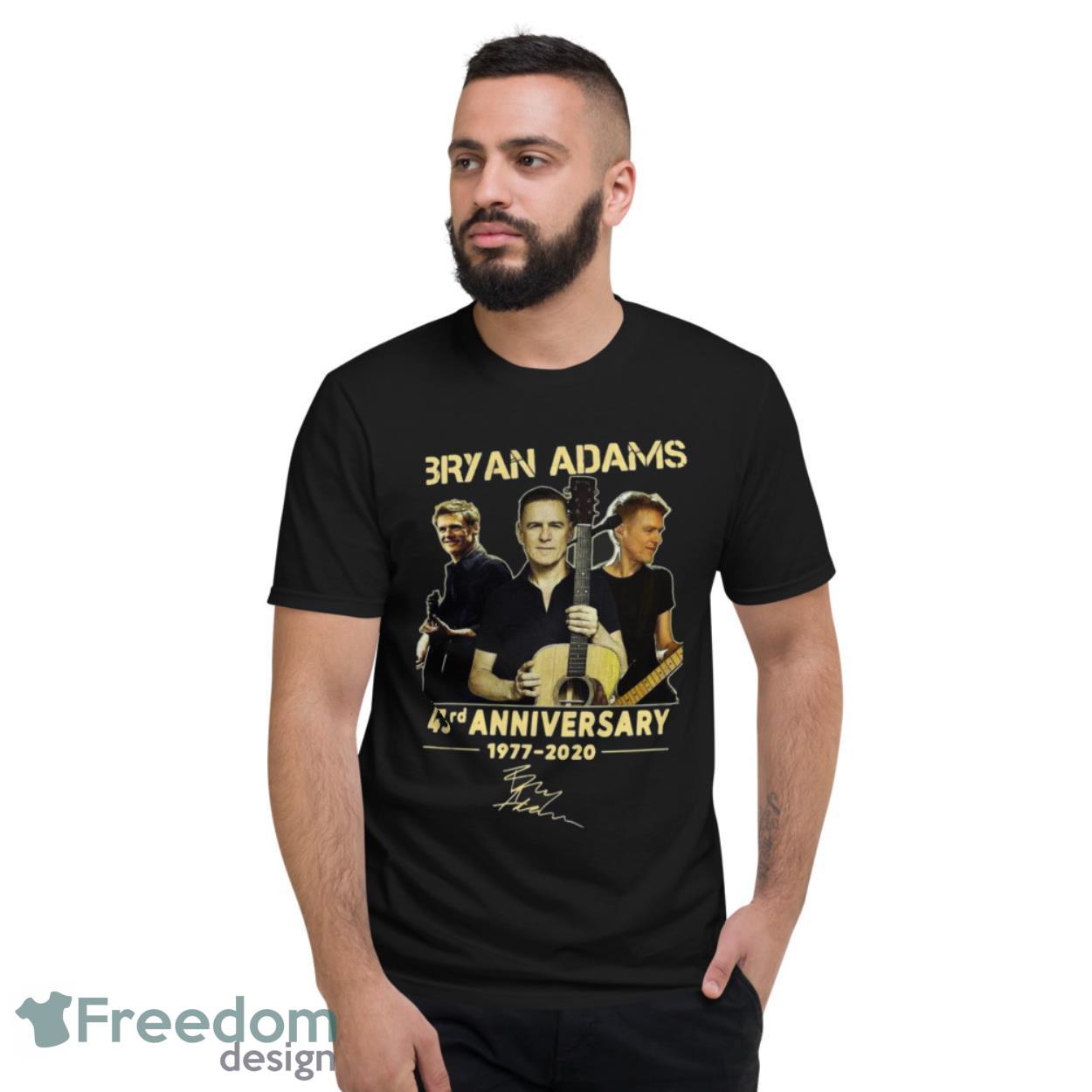 Bryan Adams 43rd Anniversary 1977 2020 Signature Shirt - Short Sleeve T-Shirt Bryan Adams 43rd Anniversary 1977 2020 Signature Shirt - Short Sleeve T-Shirt