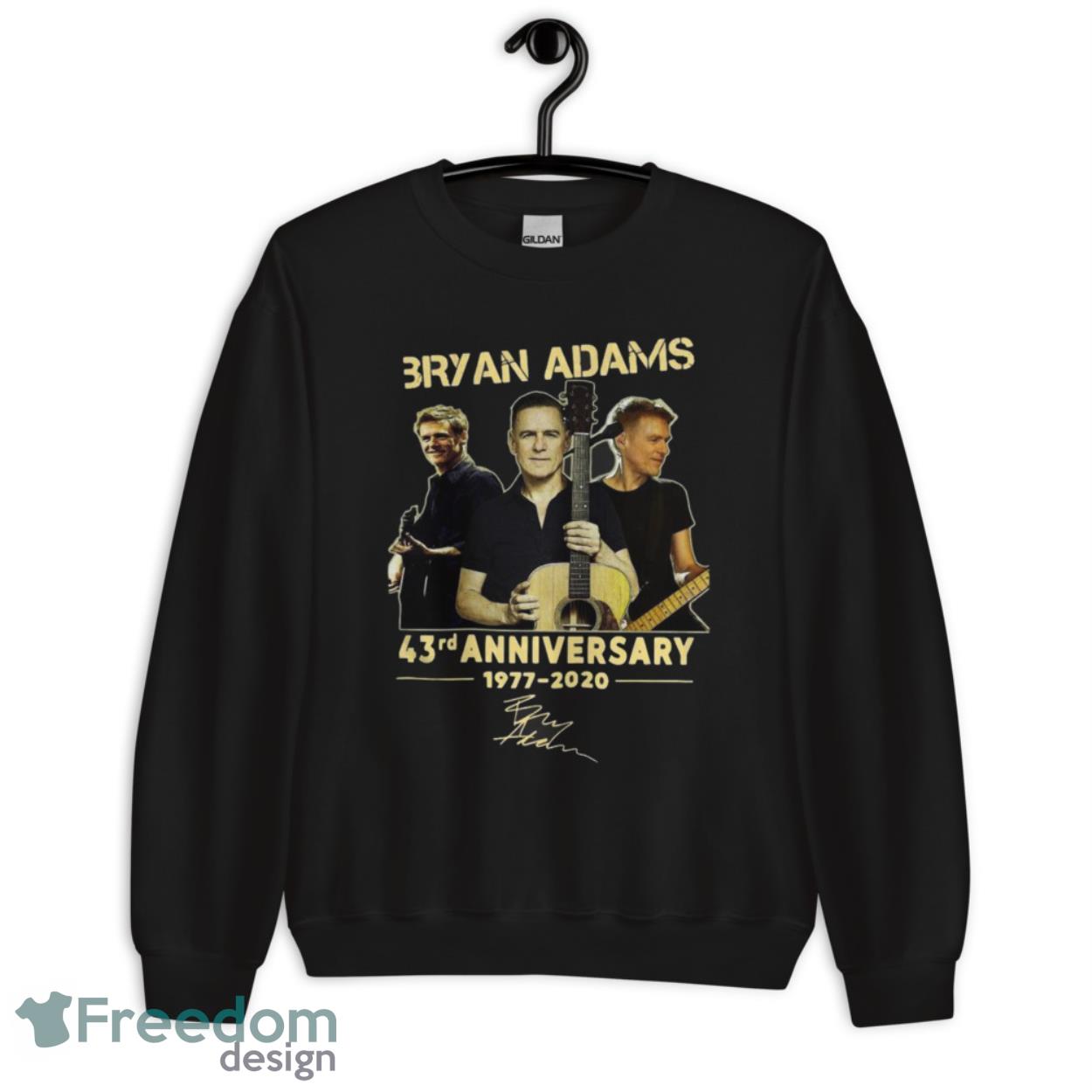Bryan Adams 43rd Anniversary 1977 2020 Signature Shirt - Unisex Crewneck Sweatshirt Bryan Adams 43rd Anniversary 1977 2020 Signature Shirt - Unisex Crewneck Sweatshirt