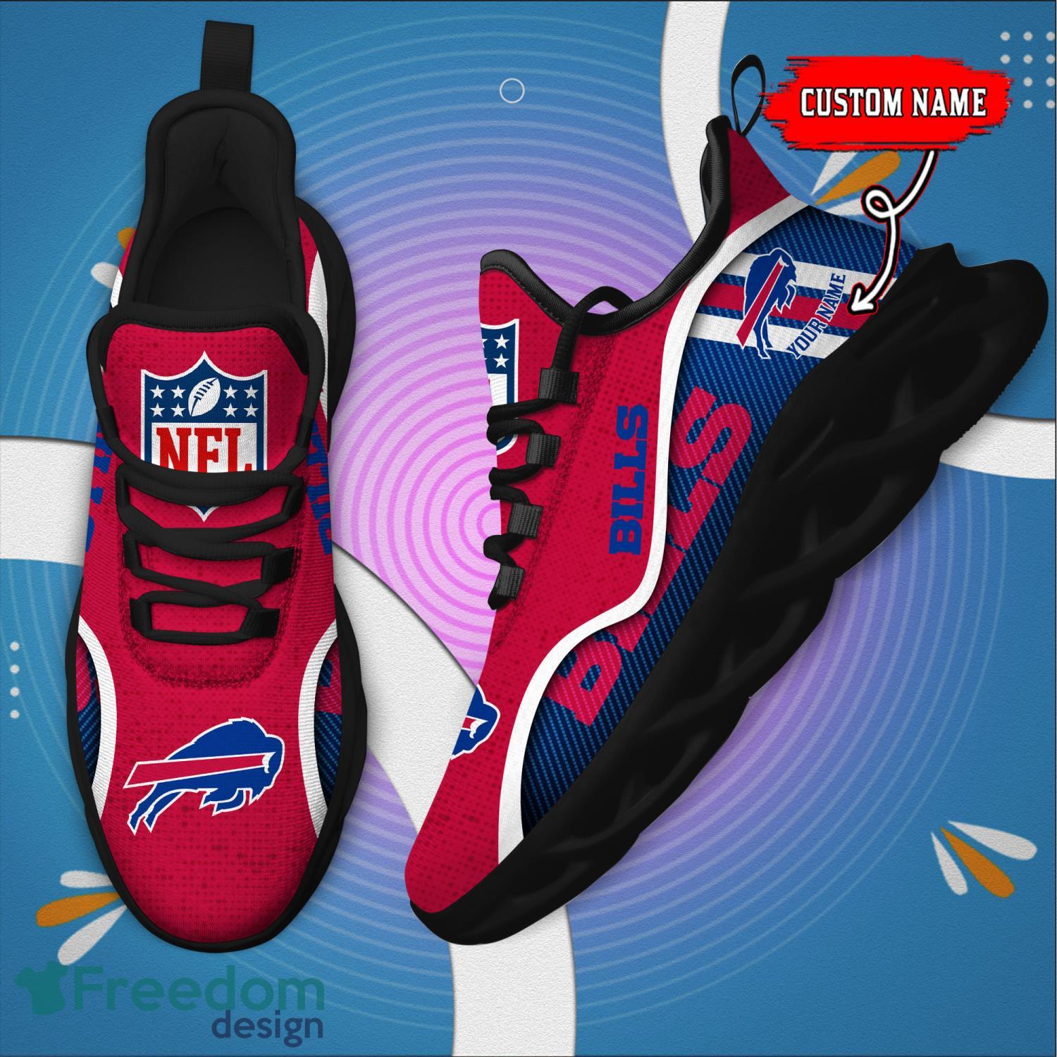 Buffalo Bills Custom Name Men And Women Max Soul Shoes