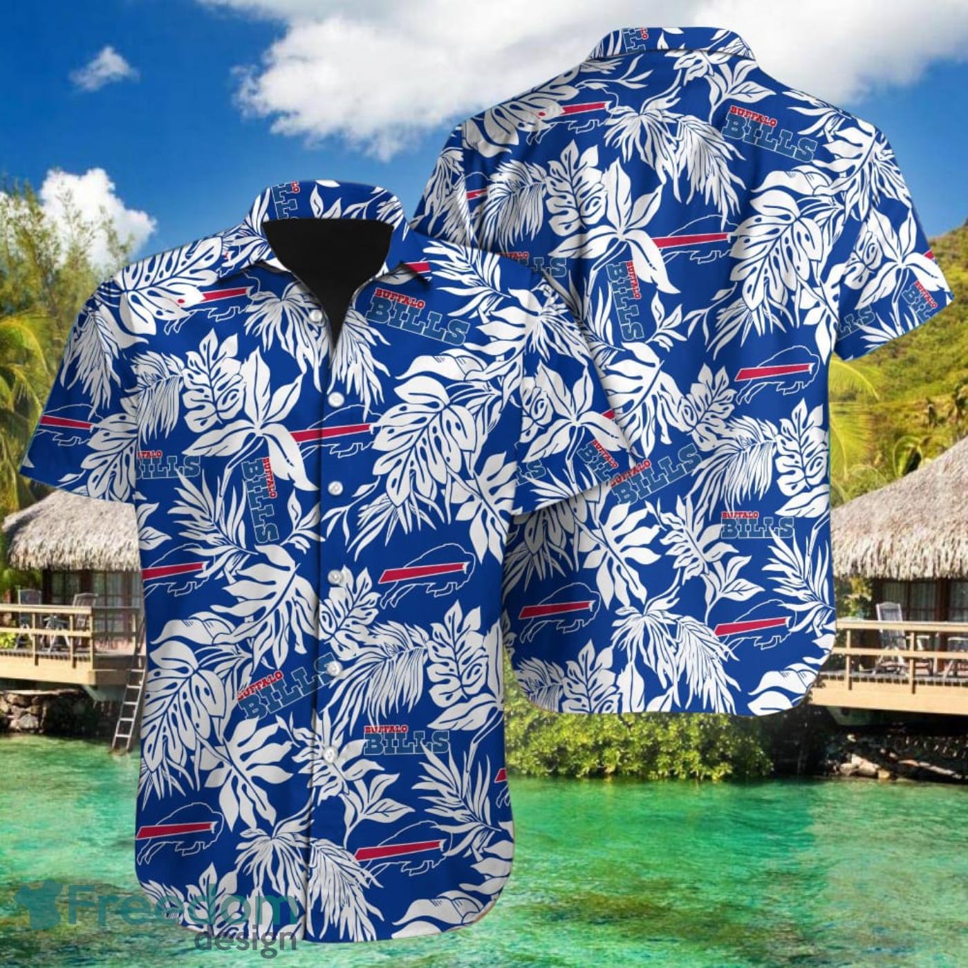 Buffalo Bills NFL Hawaiian shirt Custom Name Summer Gift - Freedomdesign