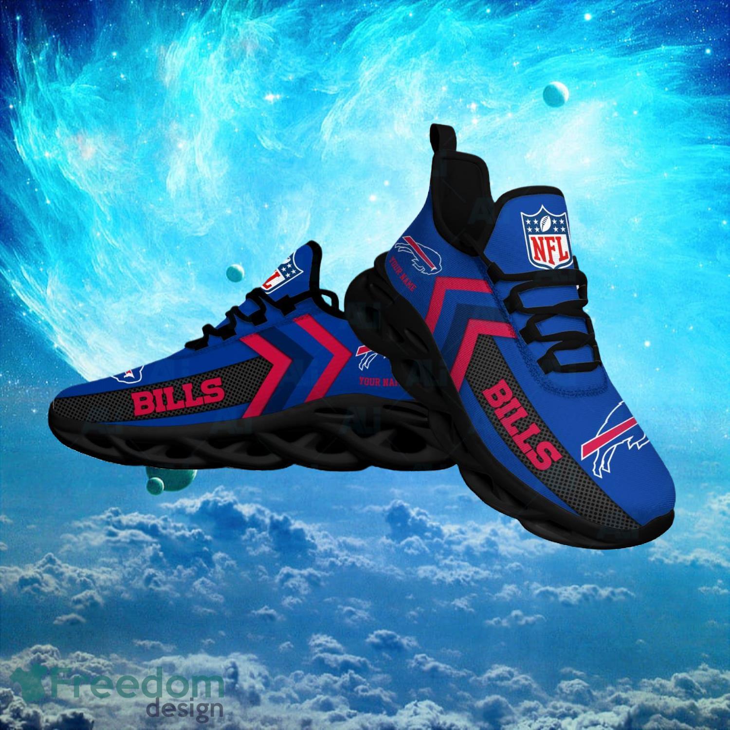 Buffalo Bills NFL Logo Fans Custom Name Max Soul Shoes Product Photo 1