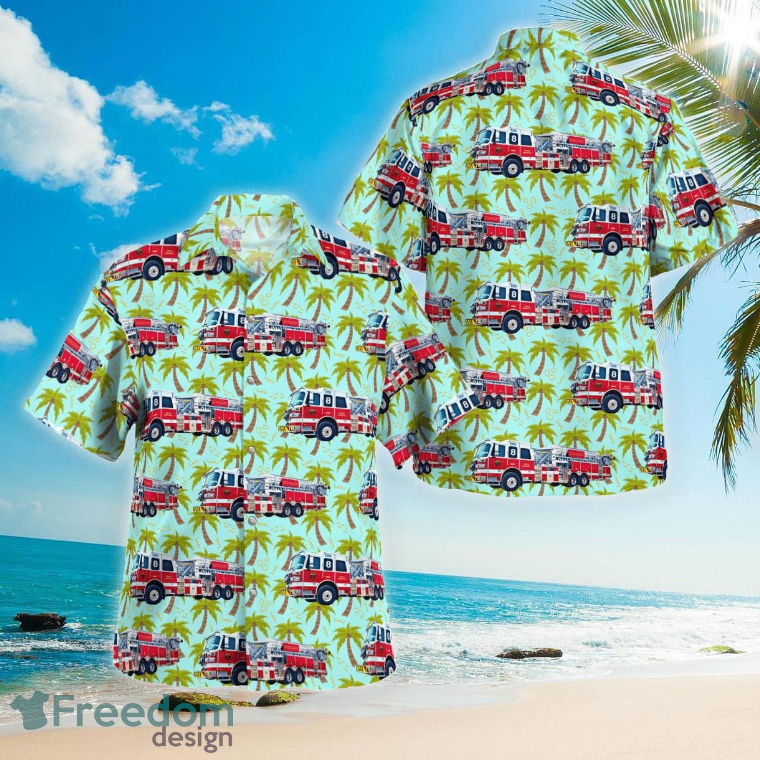 New York City Fire Department FDNY & Dalmatian Fire Dog Aloha Hawaiian Shirt  Gift For Summer Vacation - Freedomdesign