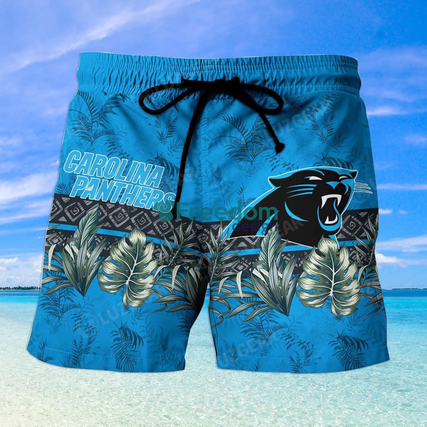 Carolina Panthers Butterflies Hawaiian Shirt And Short