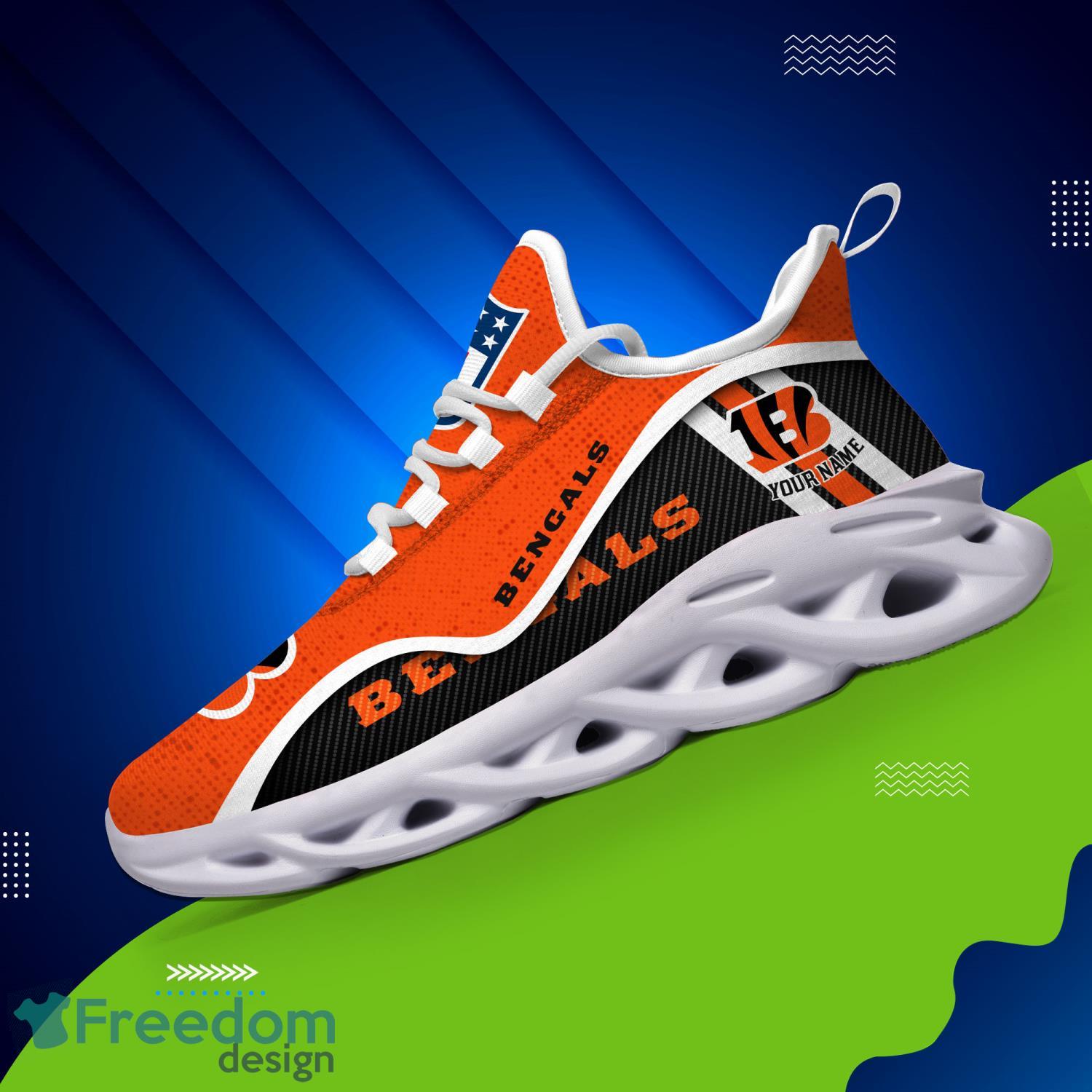 Cincinnati Bengals NFL Custom Name Angle Wings Max Soul Shoes For Men Women