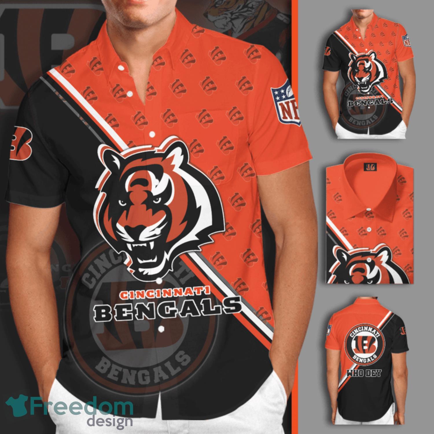 Cincinnati Bengals Women's Button Up Polo Shirt - T-shirts Low Price