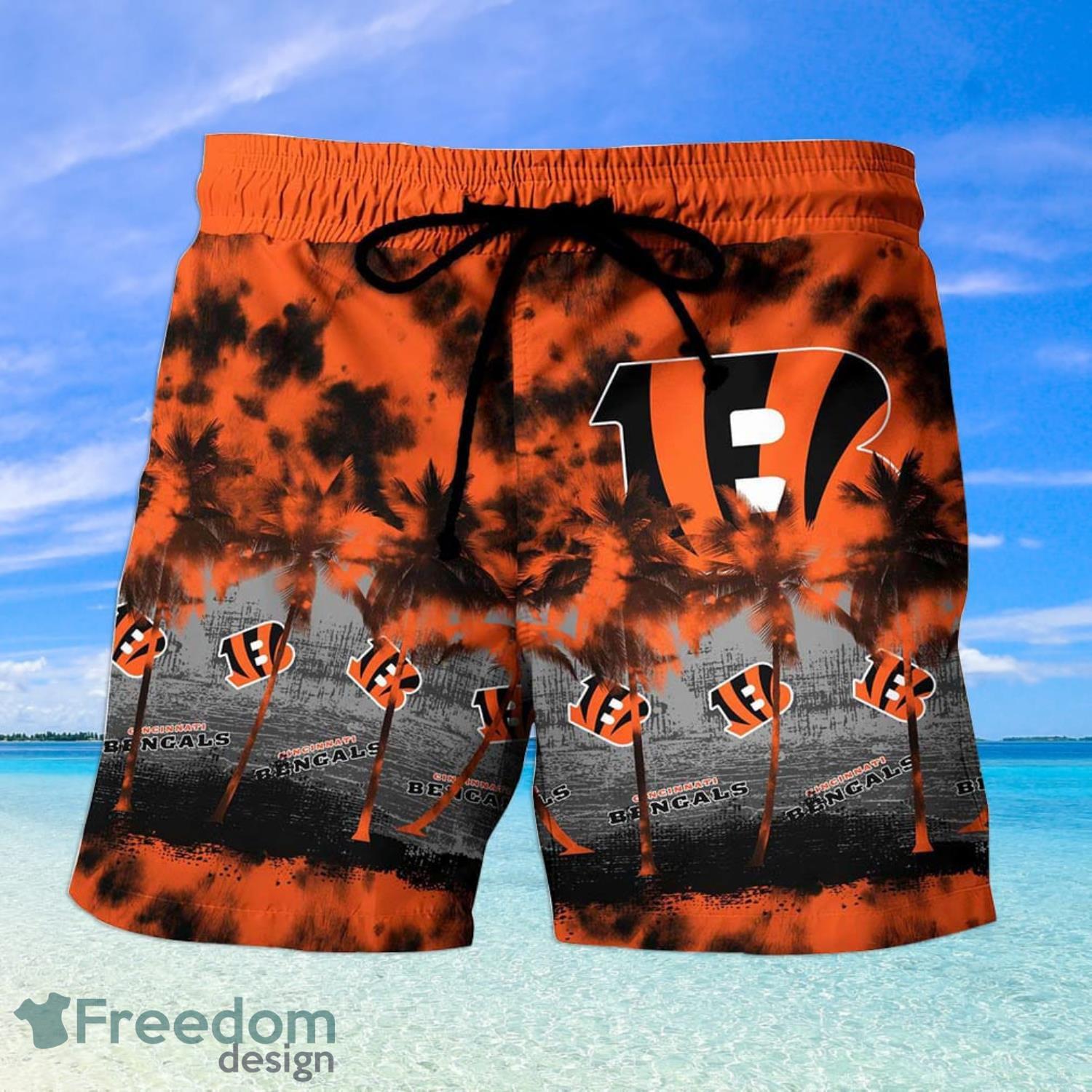 NFL Cincinnati Bengals Gucci And Tropical Pattern Hawaiian Shirt And Beach  Short