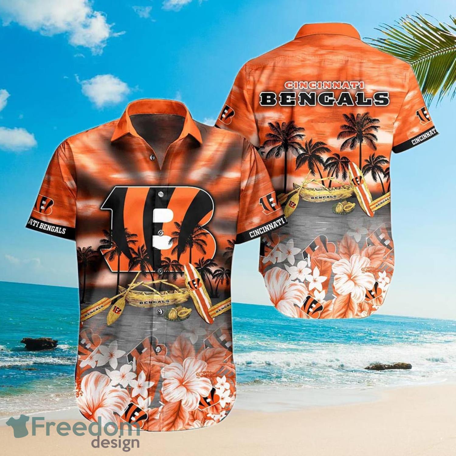 Cincinnati Bengals NFL Combo Hawaiian Shirt And Shorts Gift For Summer Product Photo 1 Cincinnati Bengals NFL Combo Hawaiian Shirt And Shorts Gift For Summer Product Photo 1