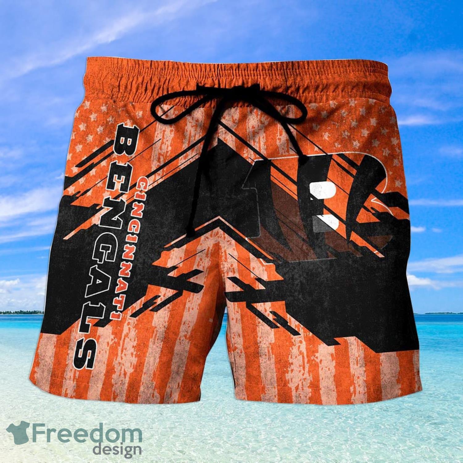 Cincinnati Bengals Nfl Hawaiian Shirt And Short - Freedomdesign