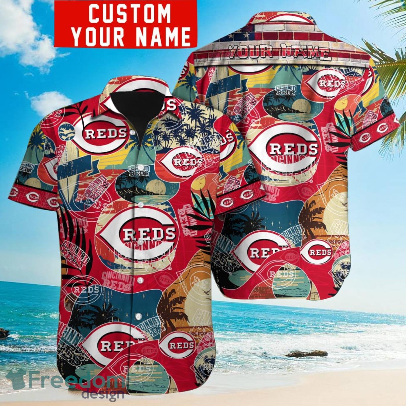 Personalized Cincinnati Reds MLB Cheap Hawaiian Shirt For Mens