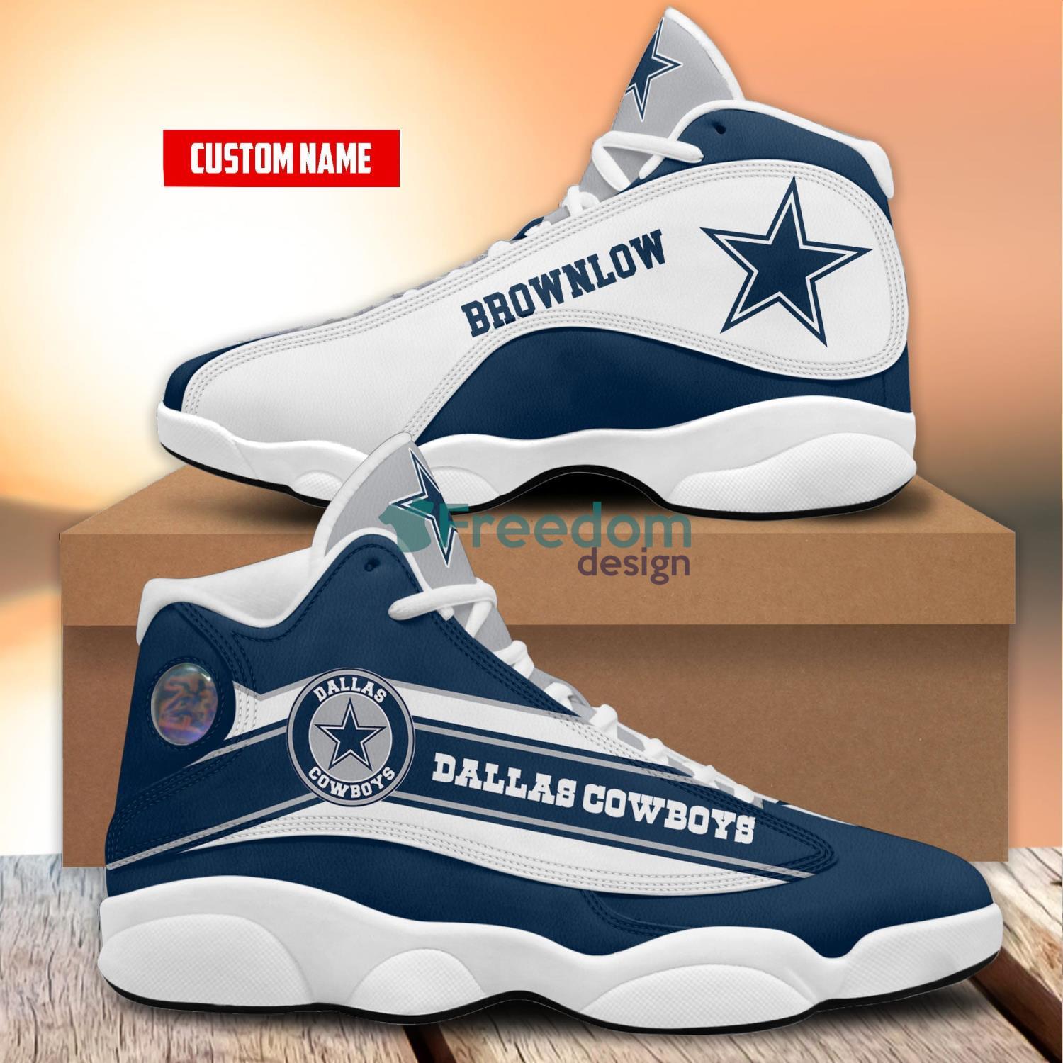 Custom Dallas Cowboys Nike shoes,Custom Name Sneakers For Fans