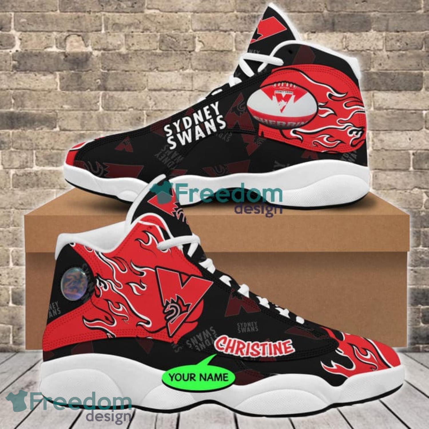 Custom Name For Fans Sydney Swans Air Jordan 13 Sneaker Shoes Product Photo 2 Custom Name For Fans Sydney Swans Air Jordan 13 Sneaker Shoes Product Photo 2