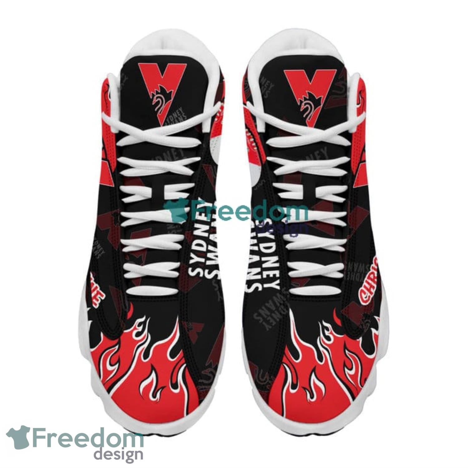 Custom Name For Fans Sydney Swans Air Jordan 13 Sneaker Shoes image Custom Name For Fans Sydney Swans Air Jordan 13 Sneaker Shoes Product Photo 3