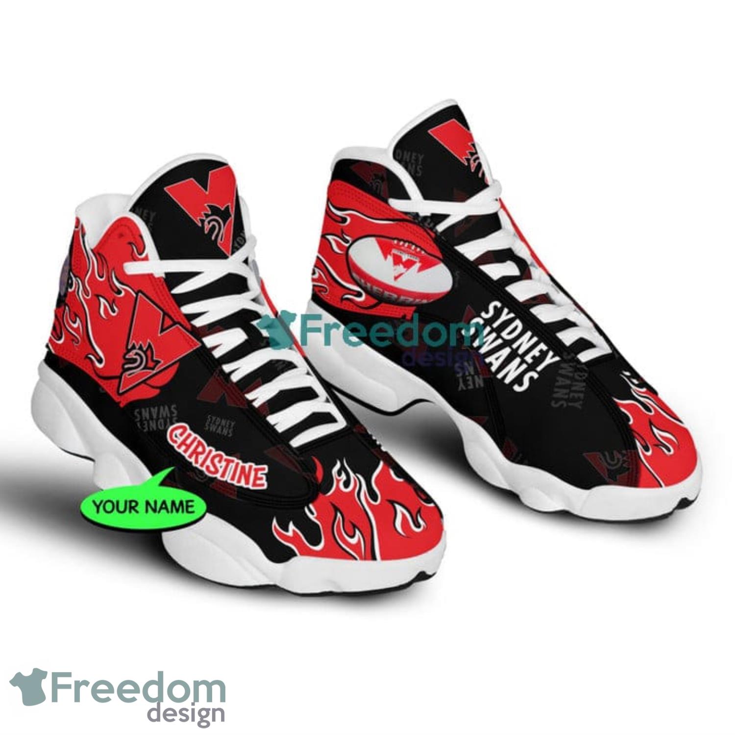 Custom Name For Fans Sydney Swans Air Jordan 13 Sneaker Shoes Product Photo 4 Custom Name For Fans Sydney Swans Air Jordan 13 Sneaker Shoes Product Photo 4