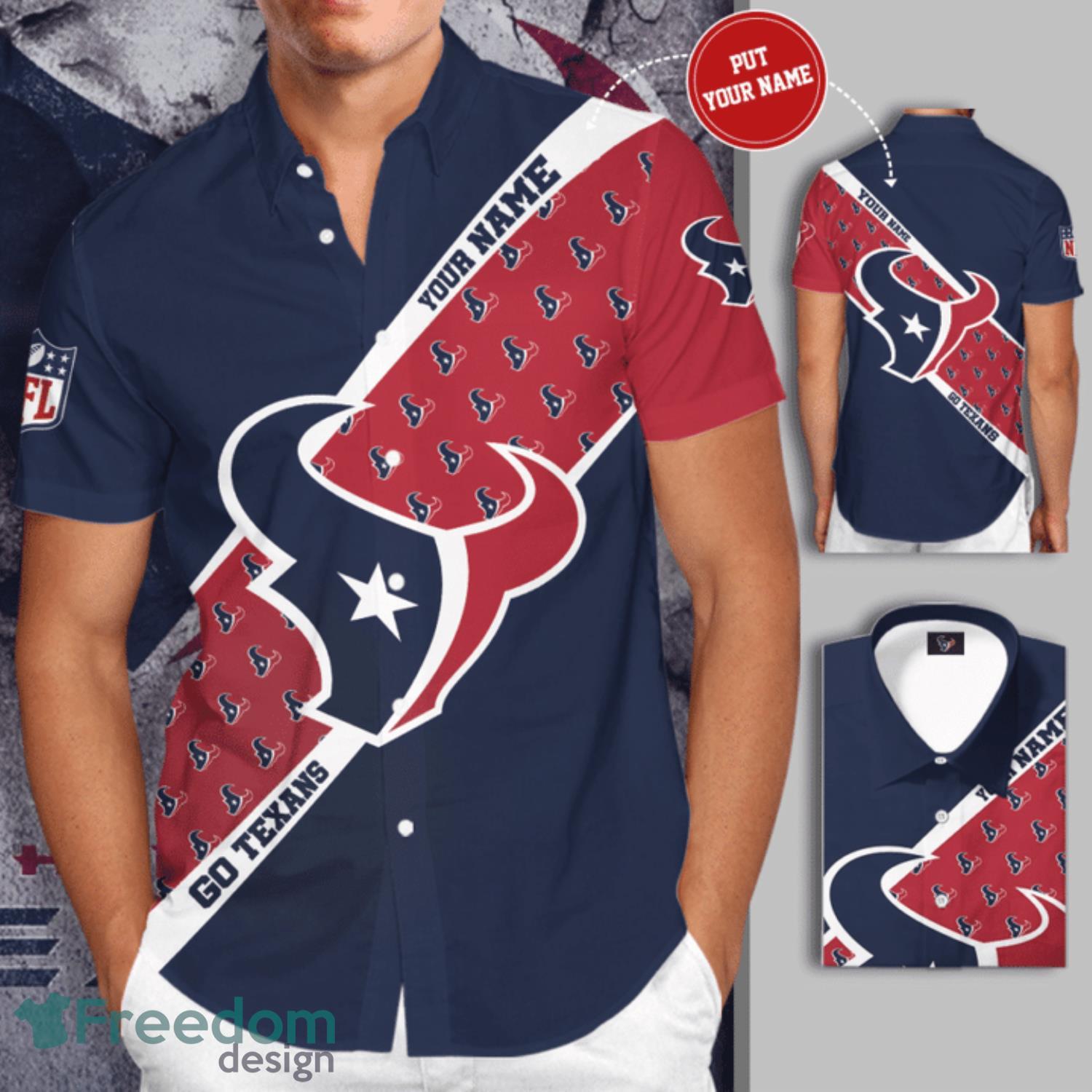 Houston Texans All Over Print Logo And Coconut Trending Summer