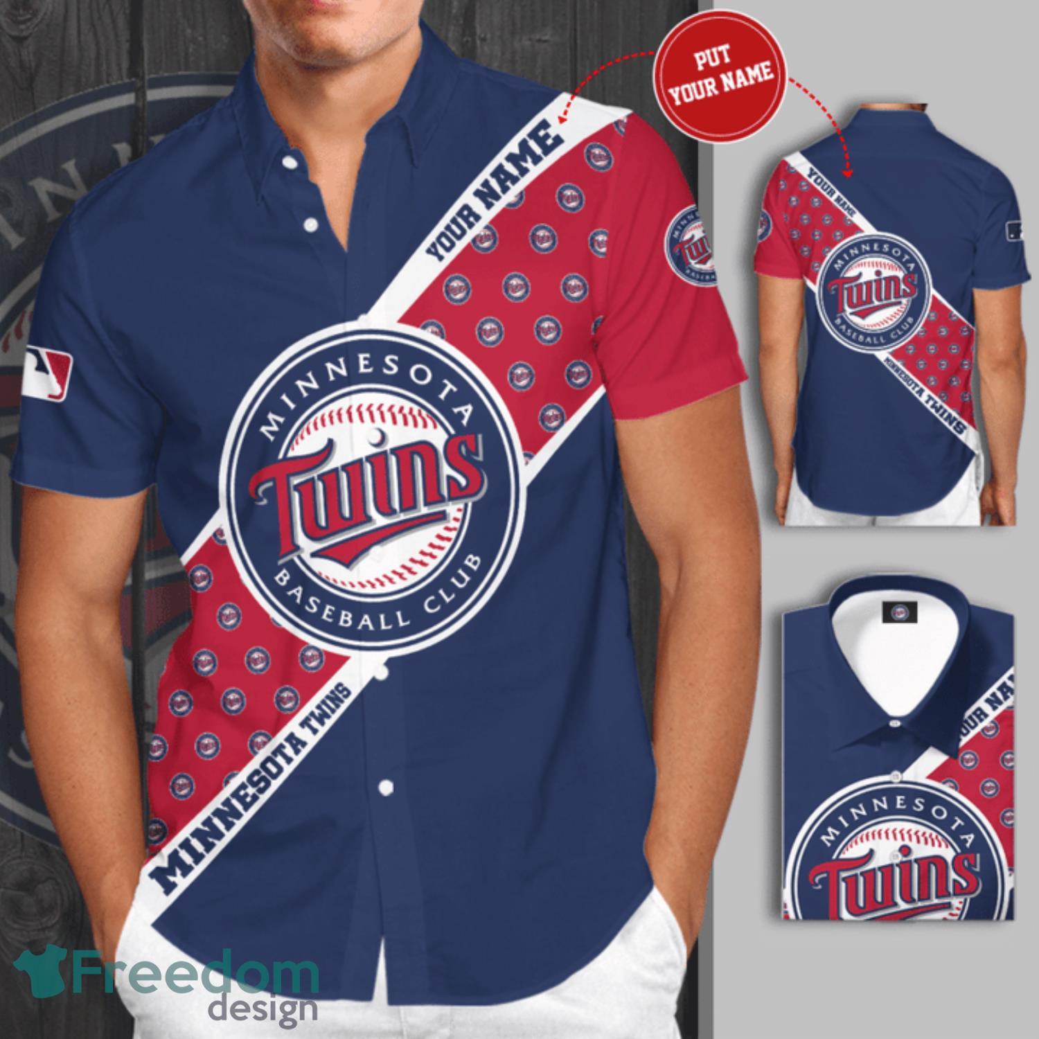 Minnesota Twins MLB Custom Number And Name 3D Polo Shirt Gift For