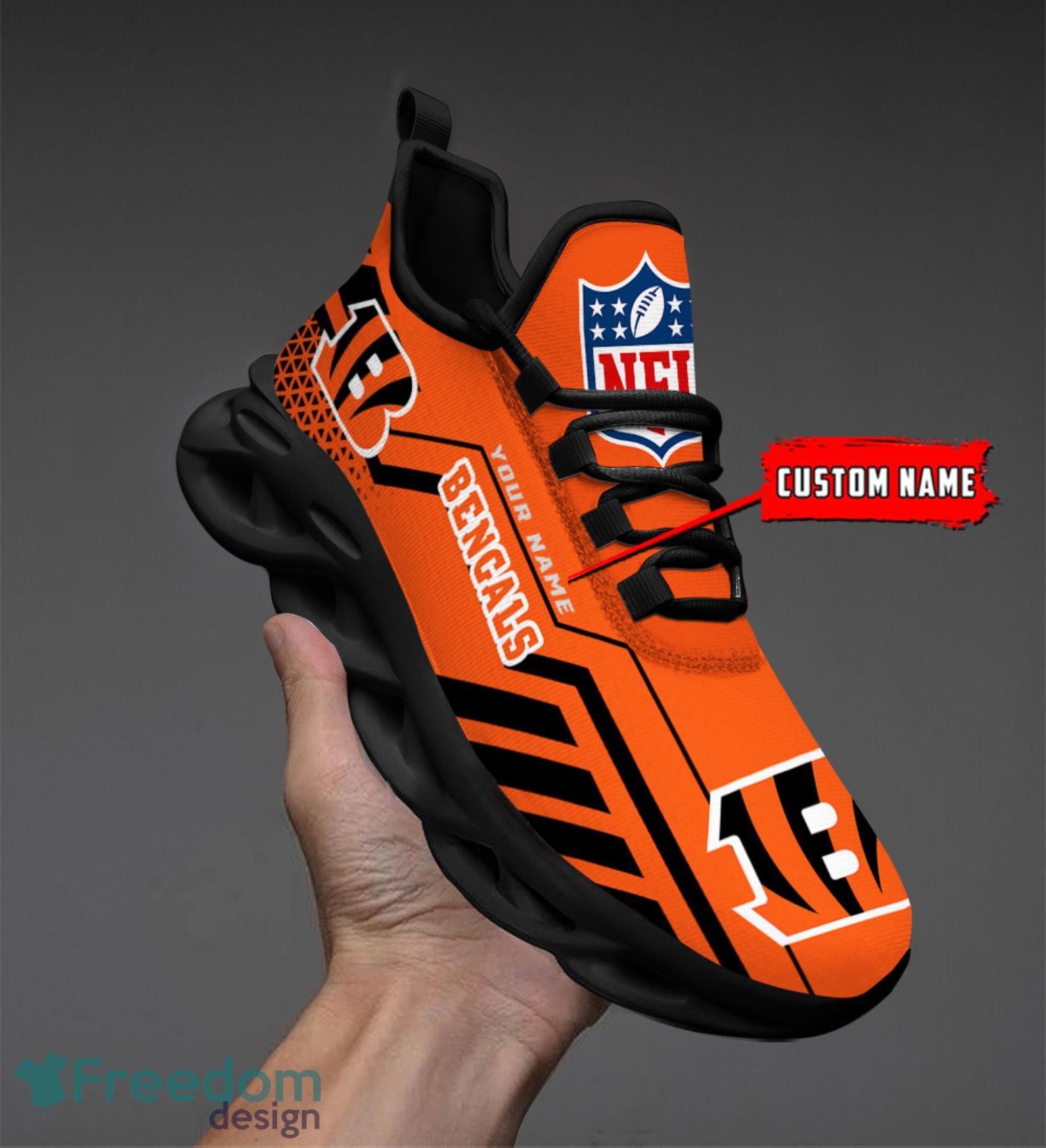 Cincinnati Bengals NFL Max Soul Shoes Custom Name Sneakers