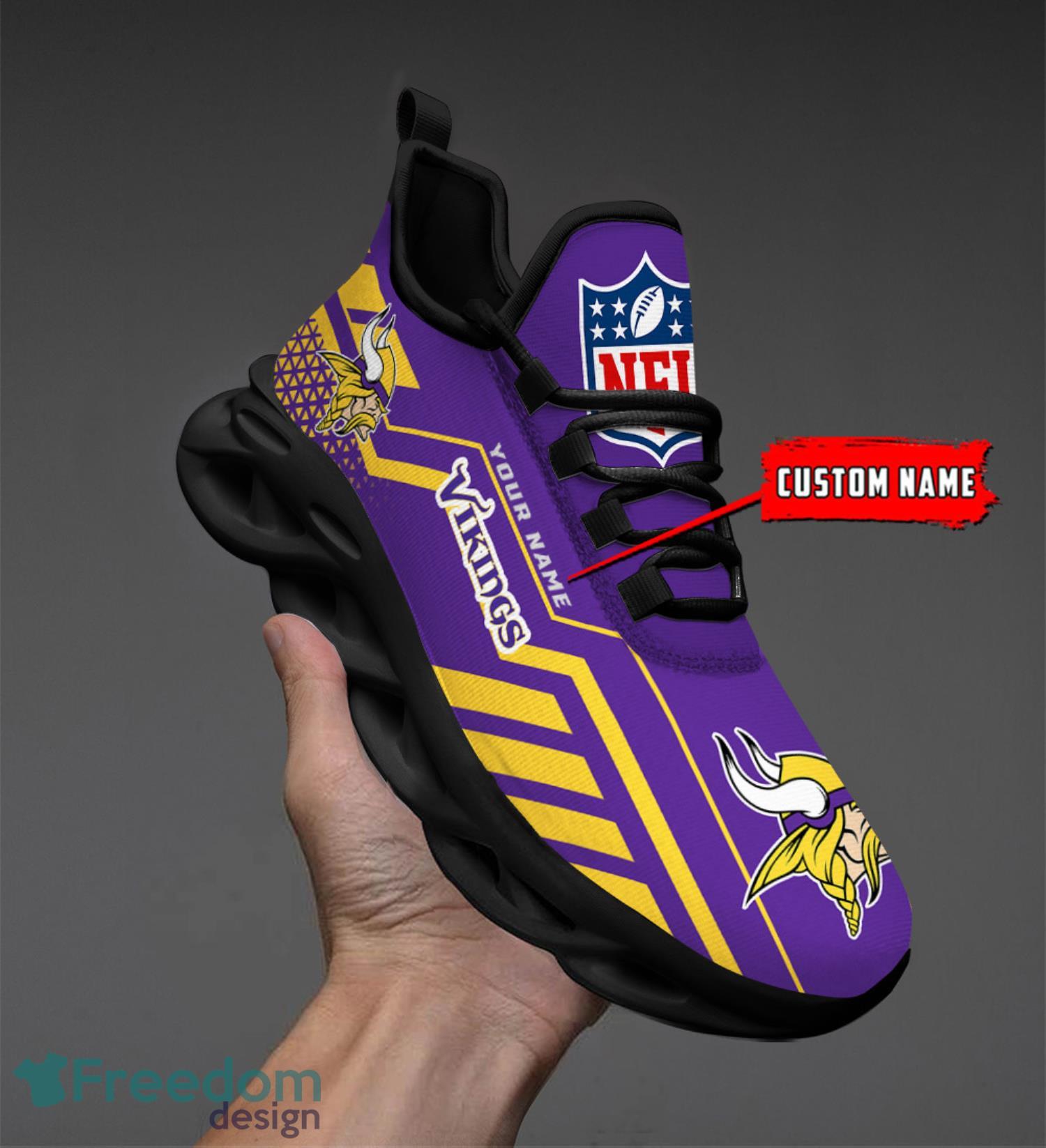 Minnesota Vikings NFL Max Soul Shoes Sport Shoes - Freedomdesign