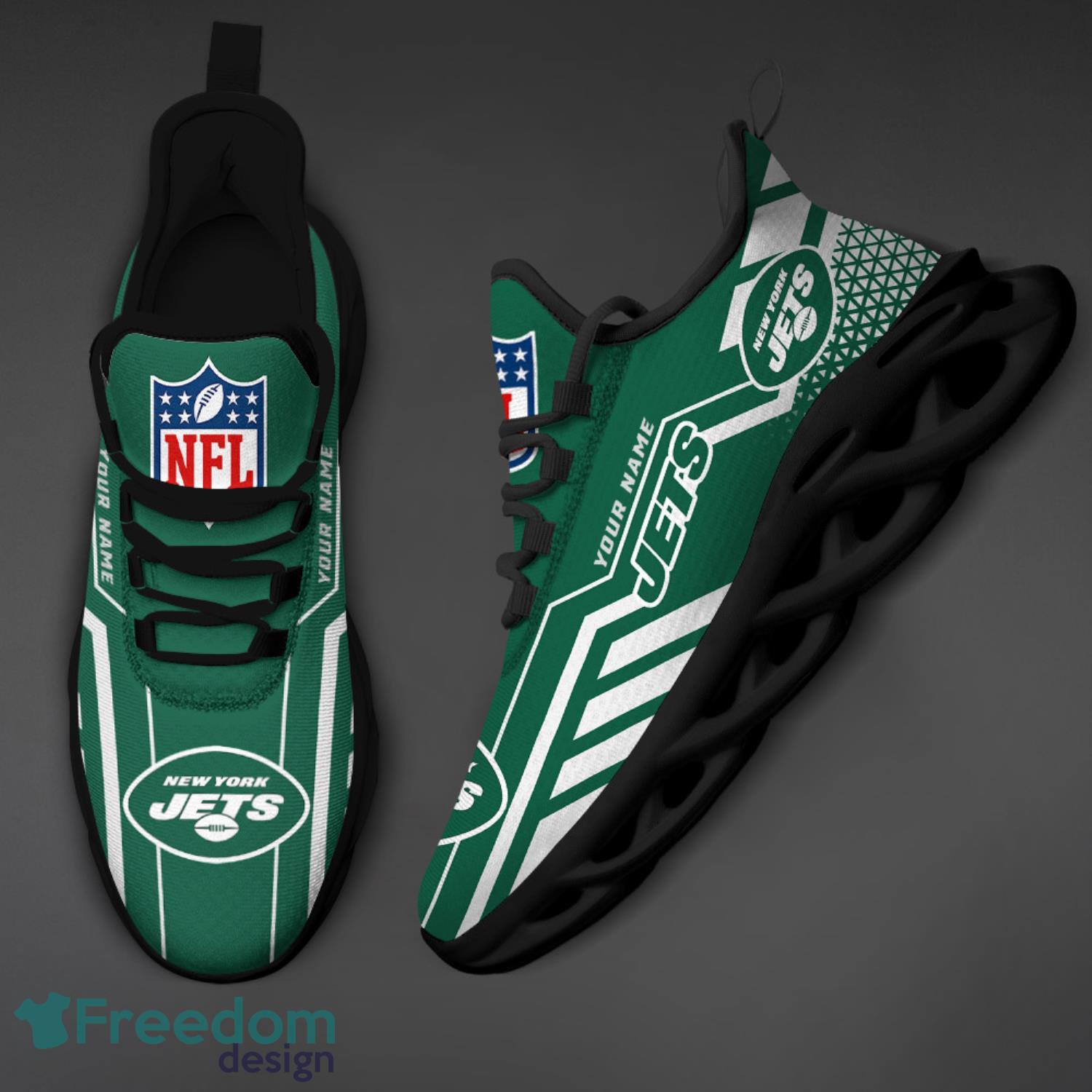 New York Jets NFL Clunky Max Soul Shoes Custom Name Unique Gift For Fans -  Freedomdesign