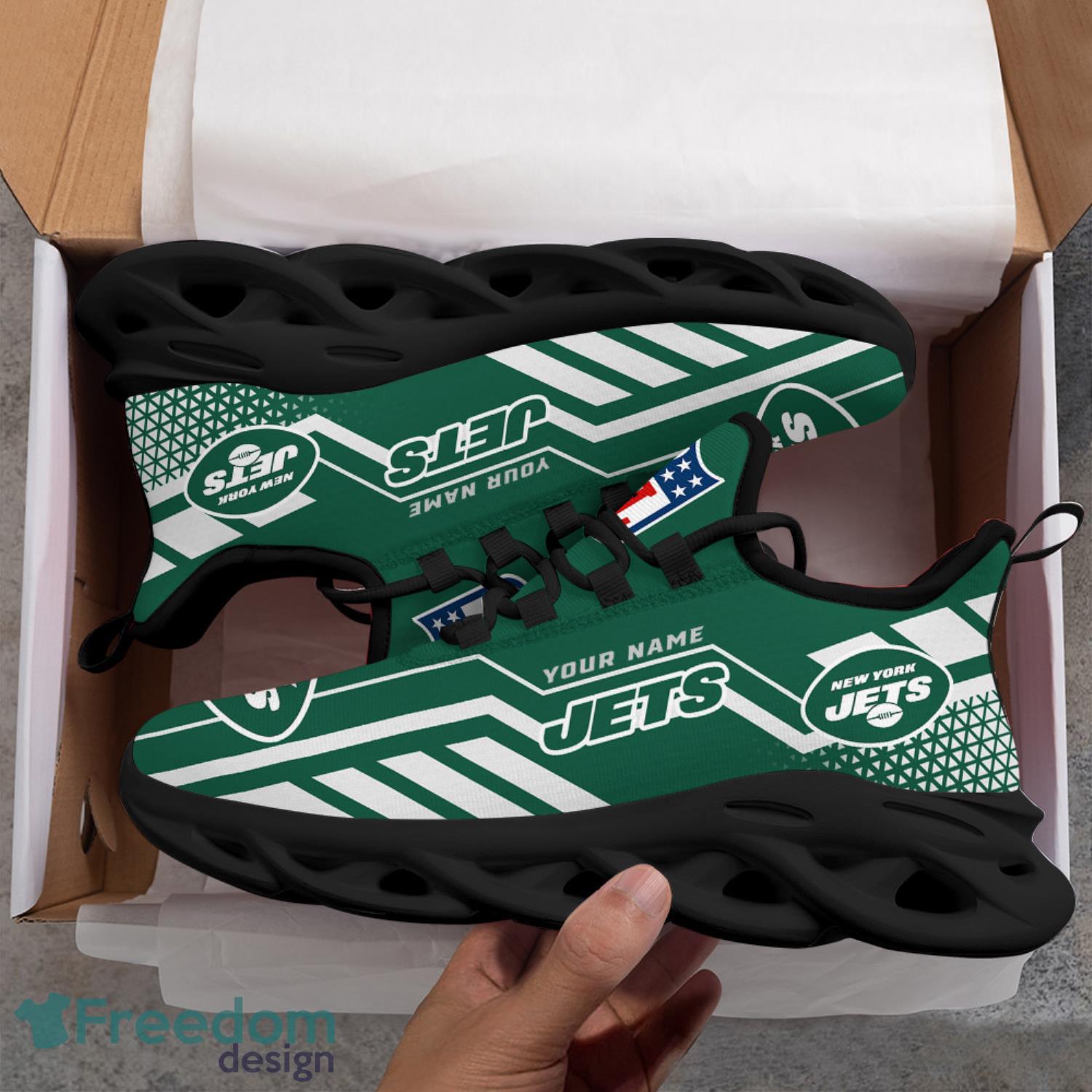 New York Jets Personalized New Premium Luxury NFL Max Soul Shoes Unique Gift  For Fans