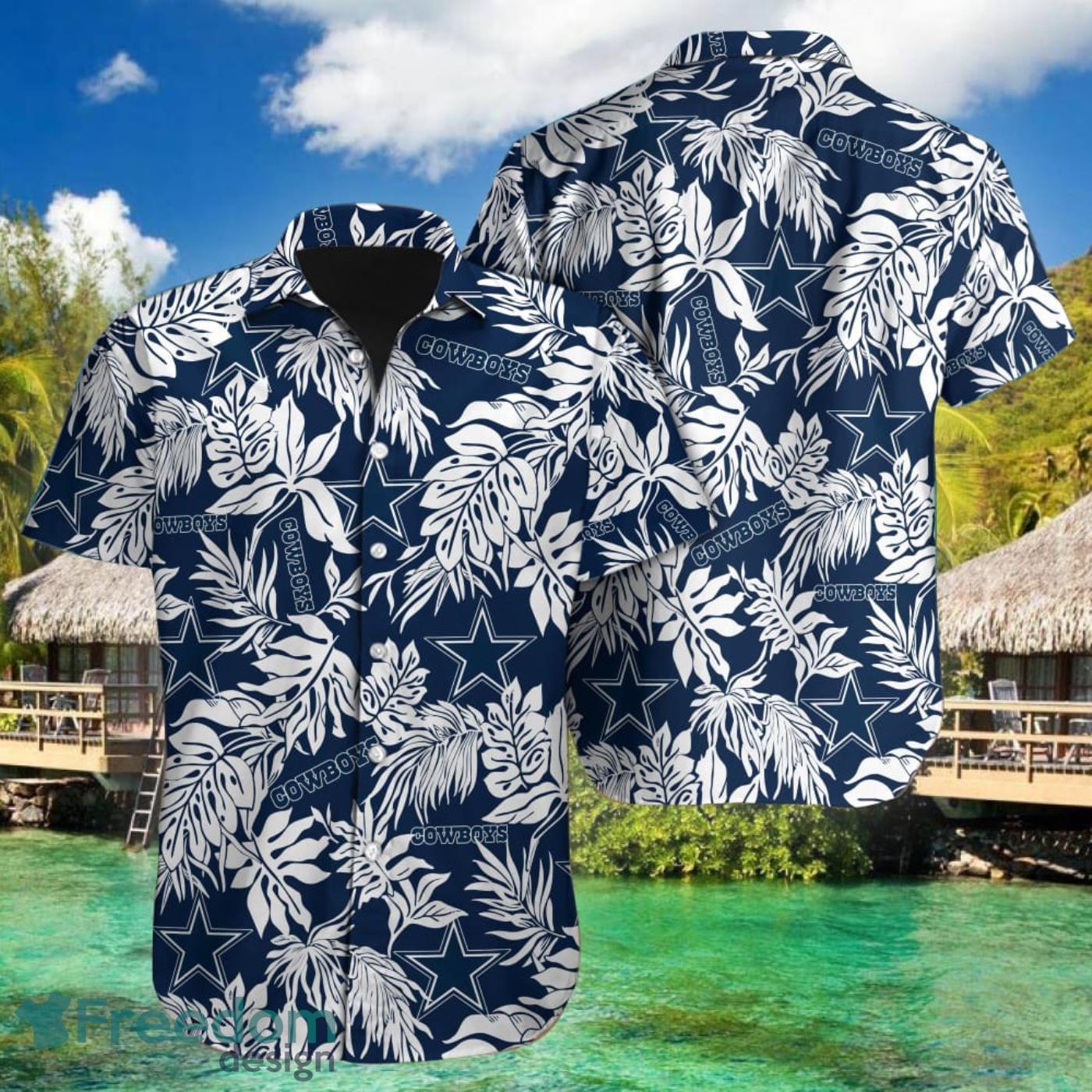 Best Selling Product] Dallas Cowboys Nfl Aloha Shirt Floral Button