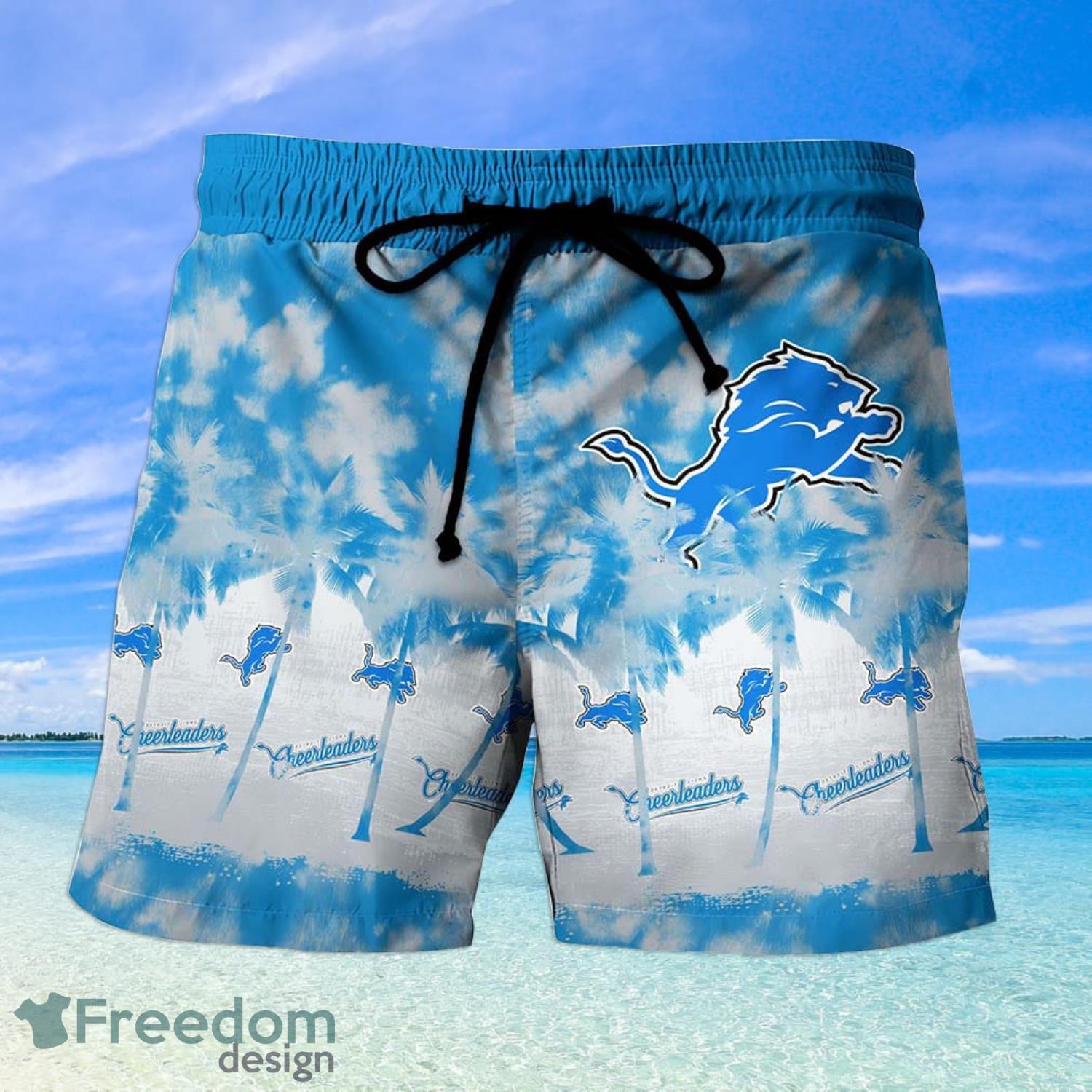 Detroit Lions NFL Aloha Hawaiian Shirt And Shorts - Freedomdesign