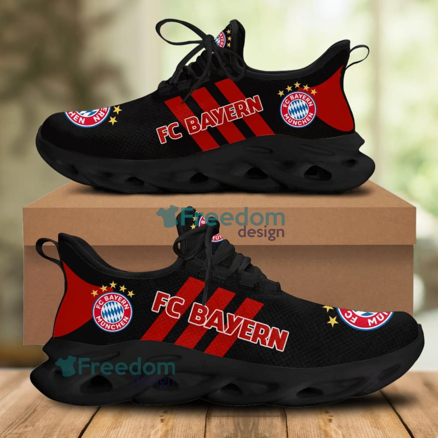 Fc Bayern Red Striped Max Soul Shoes Running Sneakers For Men And Women image Fc Bayern Red Striped Max Soul Shoes Running Sneakers For Men And Women Product Photo 2