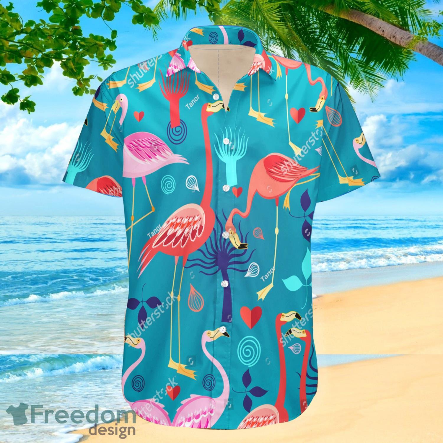 Pink Flamingo Tropical Aloha Hawaiian Shirt For Men And Women