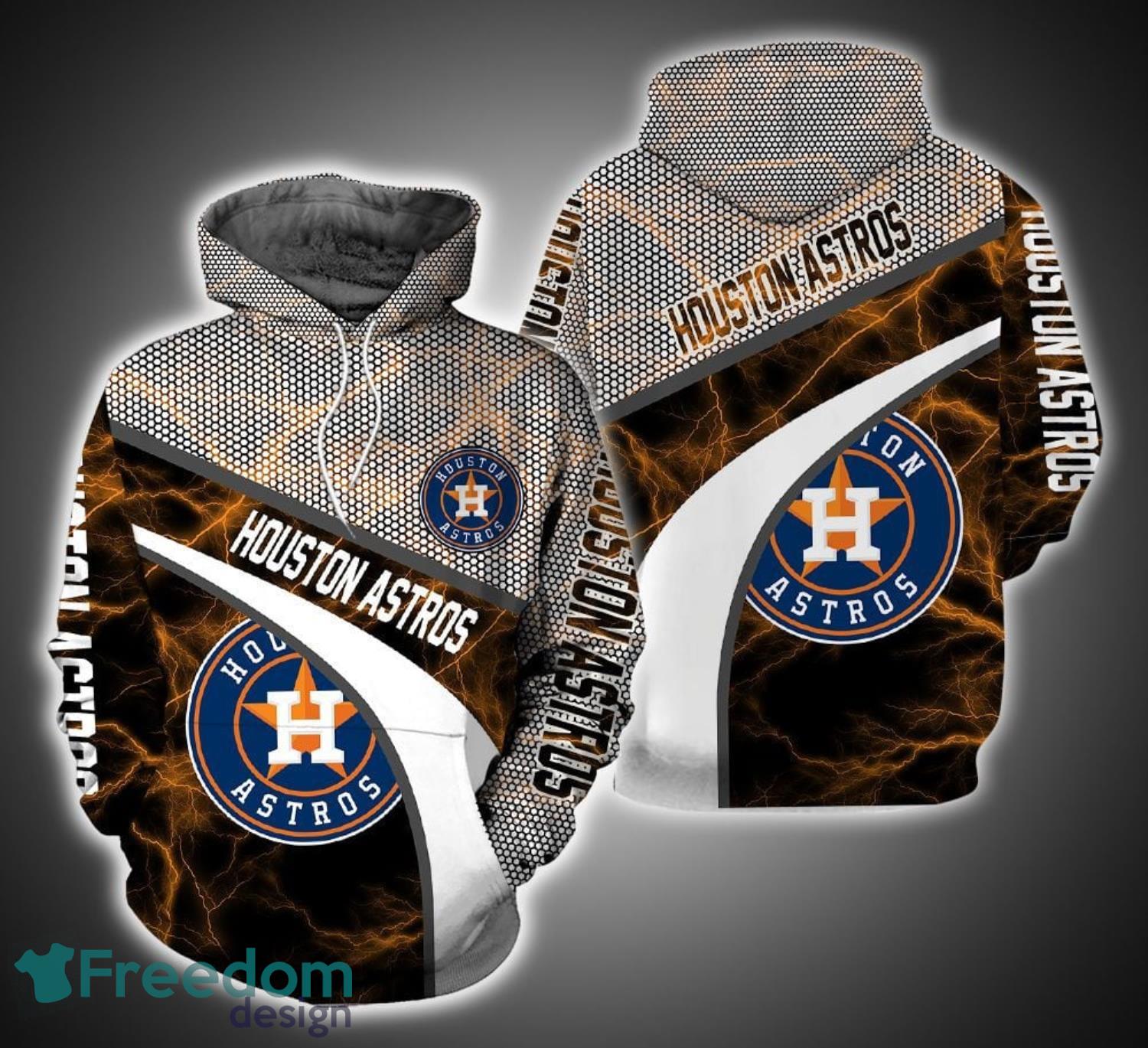 NEW 3D Printed All Over Houston Astros 3D Hoodie