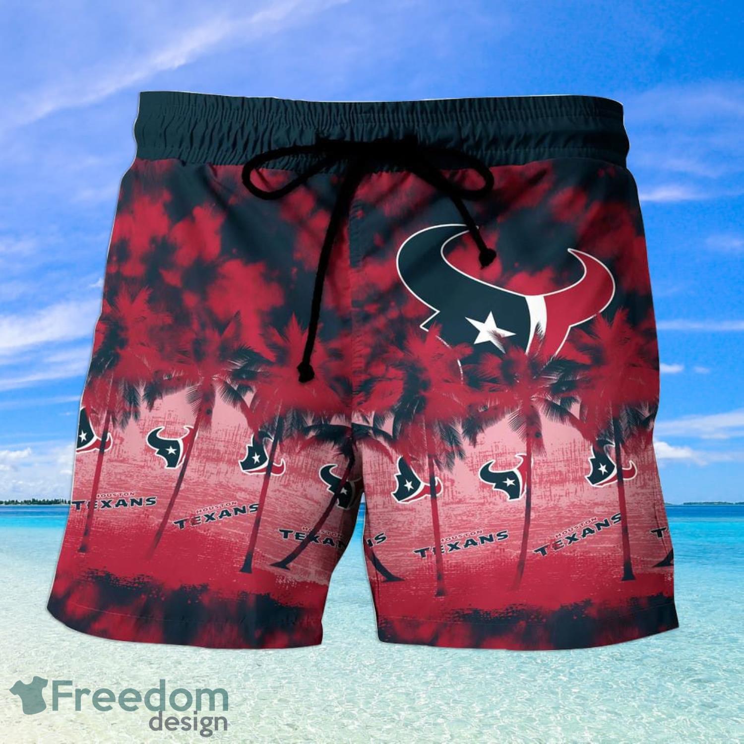 Houston Texans NFL Aloha Hawaiian Shirt And Shorts - Freedomdesign