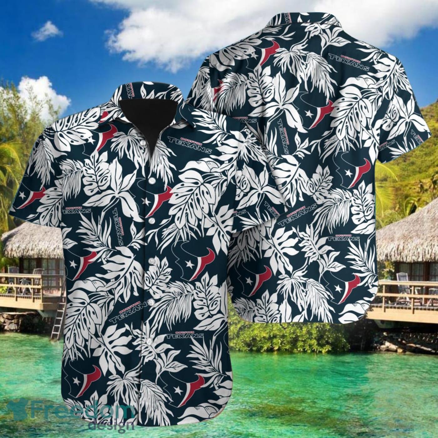 Houston Texans Nfl Summer Beach 3D Hawaiian Shirt Print Gift For Men And  Women - Freedomdesign