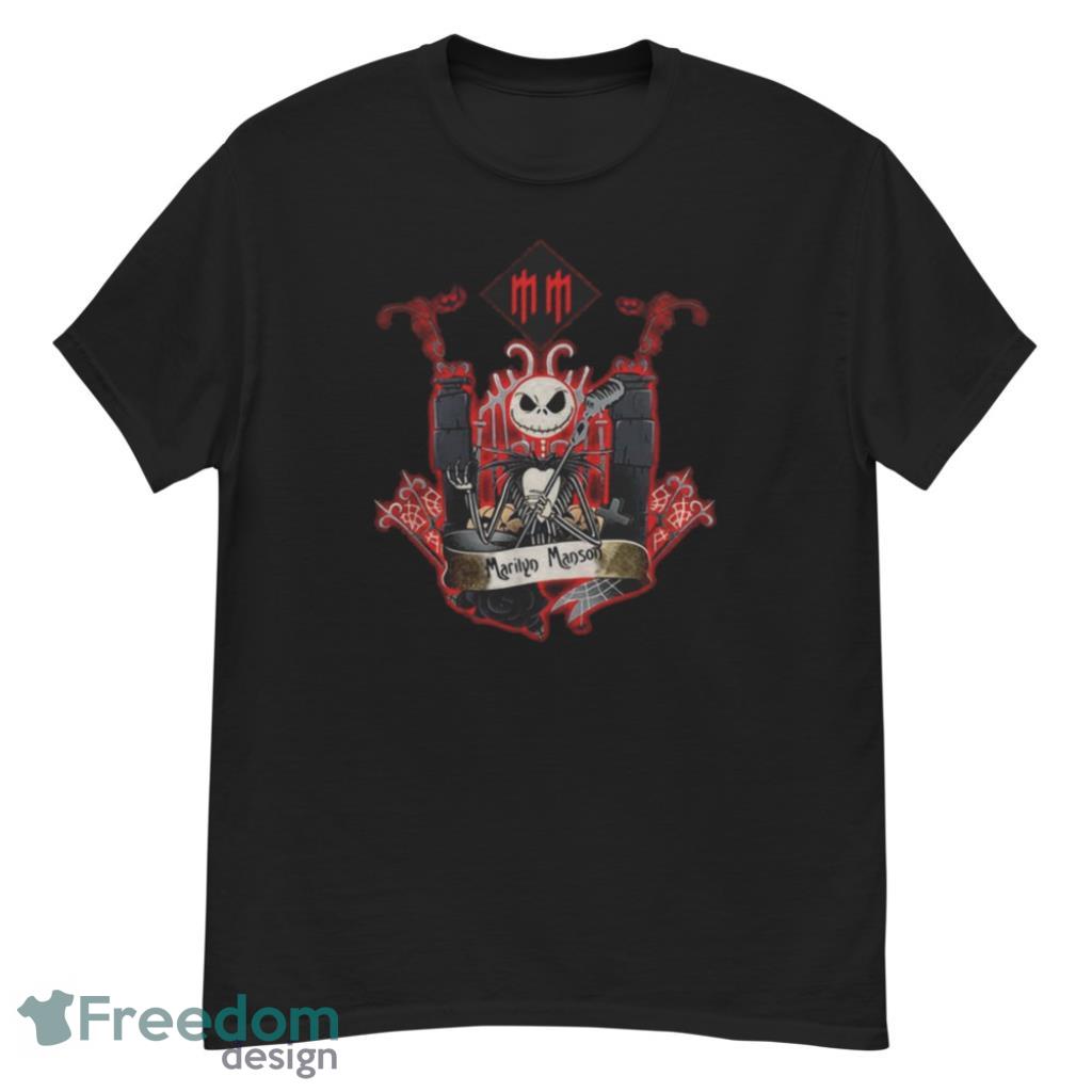 Jack Skellington Marilyn Manson Halloween T-Shirt Product Photo 1