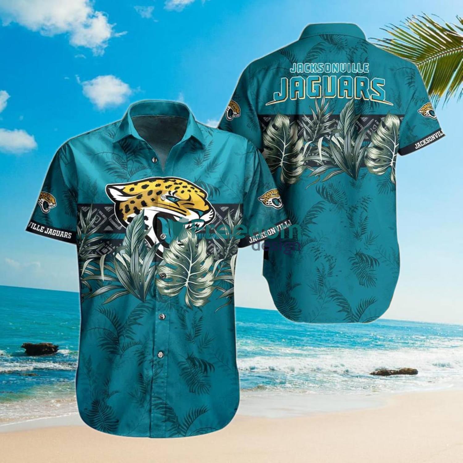 NFL Jacksonville Jaguars Tropical Flower Hawaiian Shirt For Fans -  Freedomdesign