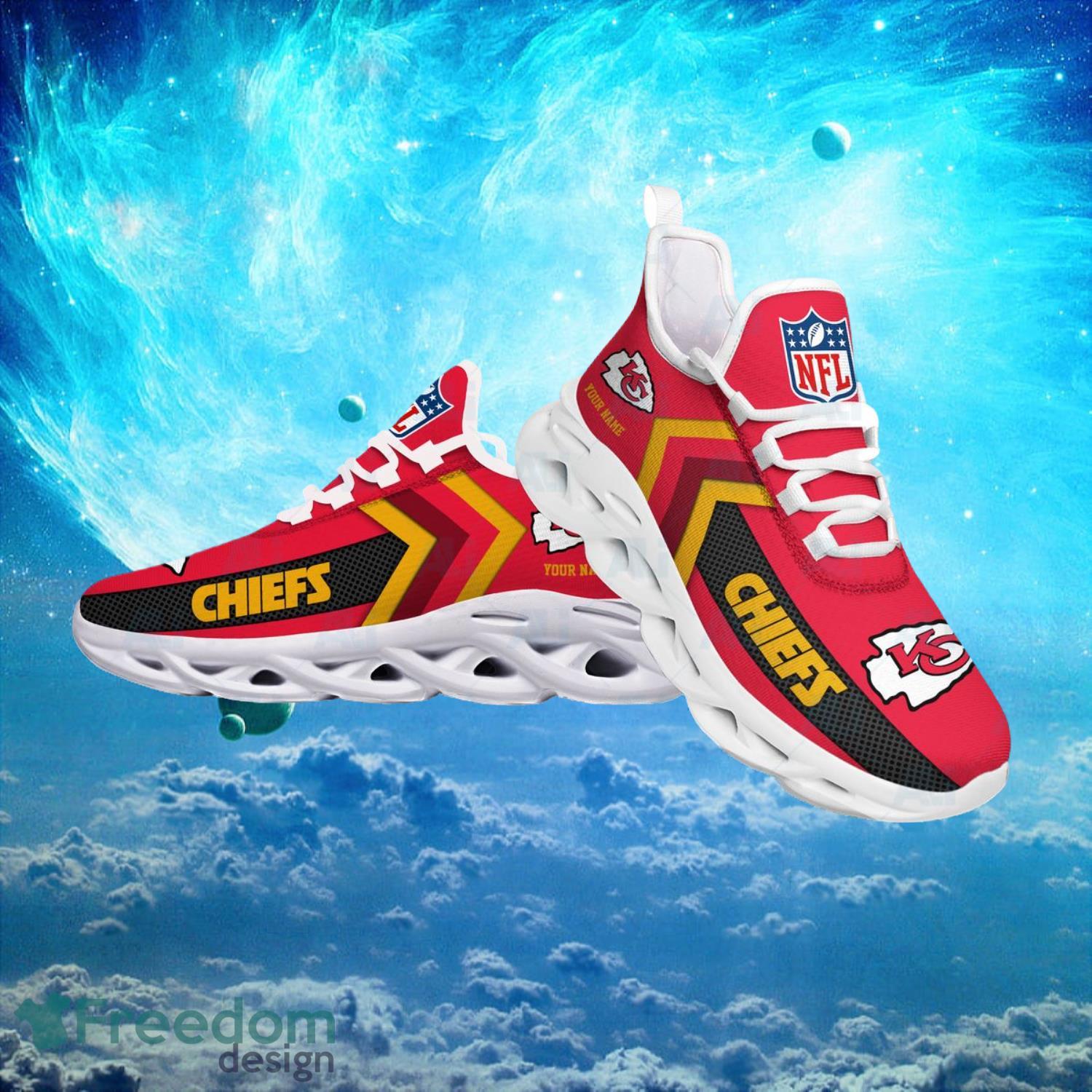 Kansas City Chiefs NFL Logo Fans Custom Name Max Soul Shoes Product Photo 2