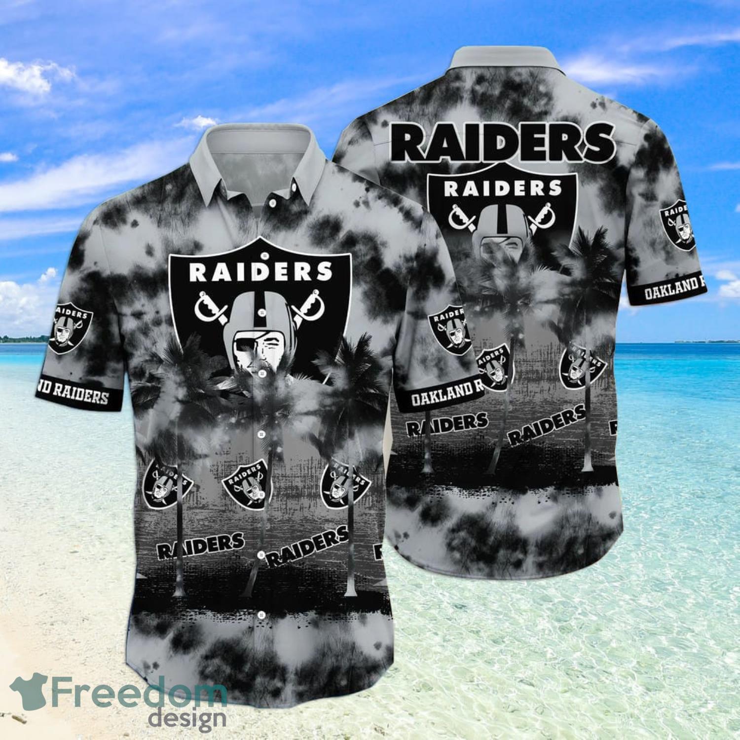 Las Vegas Raiders NFL Aloha Hawaiian Shirt And Shorts Product Photo 1 Las Vegas Raiders NFL Aloha Hawaiian Shirt And Shorts Product Photo 1