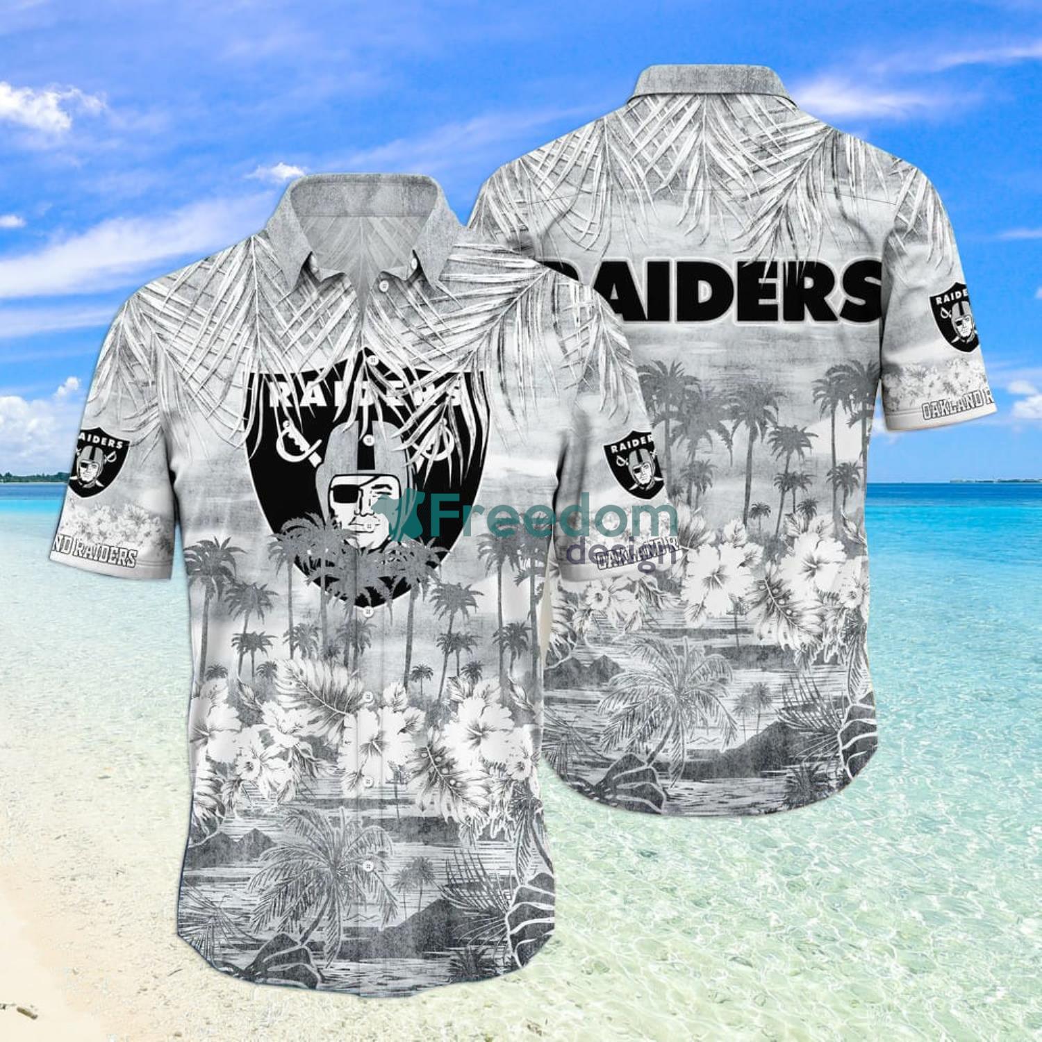 Las Vegas Raiders Nfl Tropical Flowers Pattern Amazing Design Hawaiian Shirt  And Short