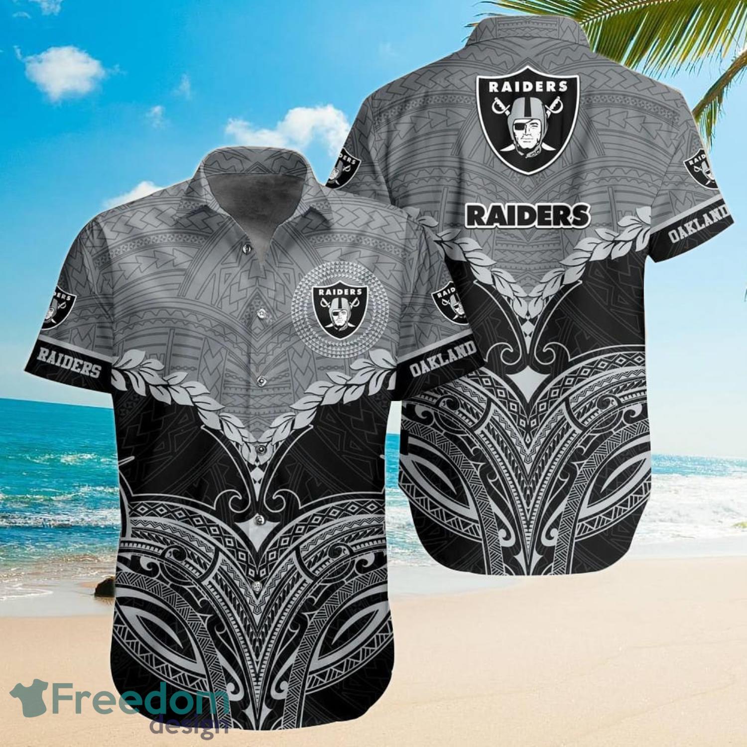 NFL Oakland Raiders Shirts Fireball Hawaiian Shirt