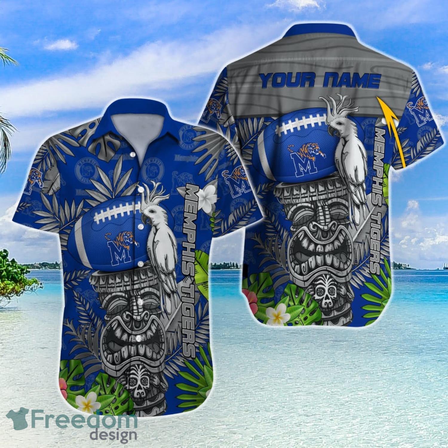 Memphis Tigers NCAA Hawaiian Shirt Lush Greenery Aloha Shirt - Trendy Aloha