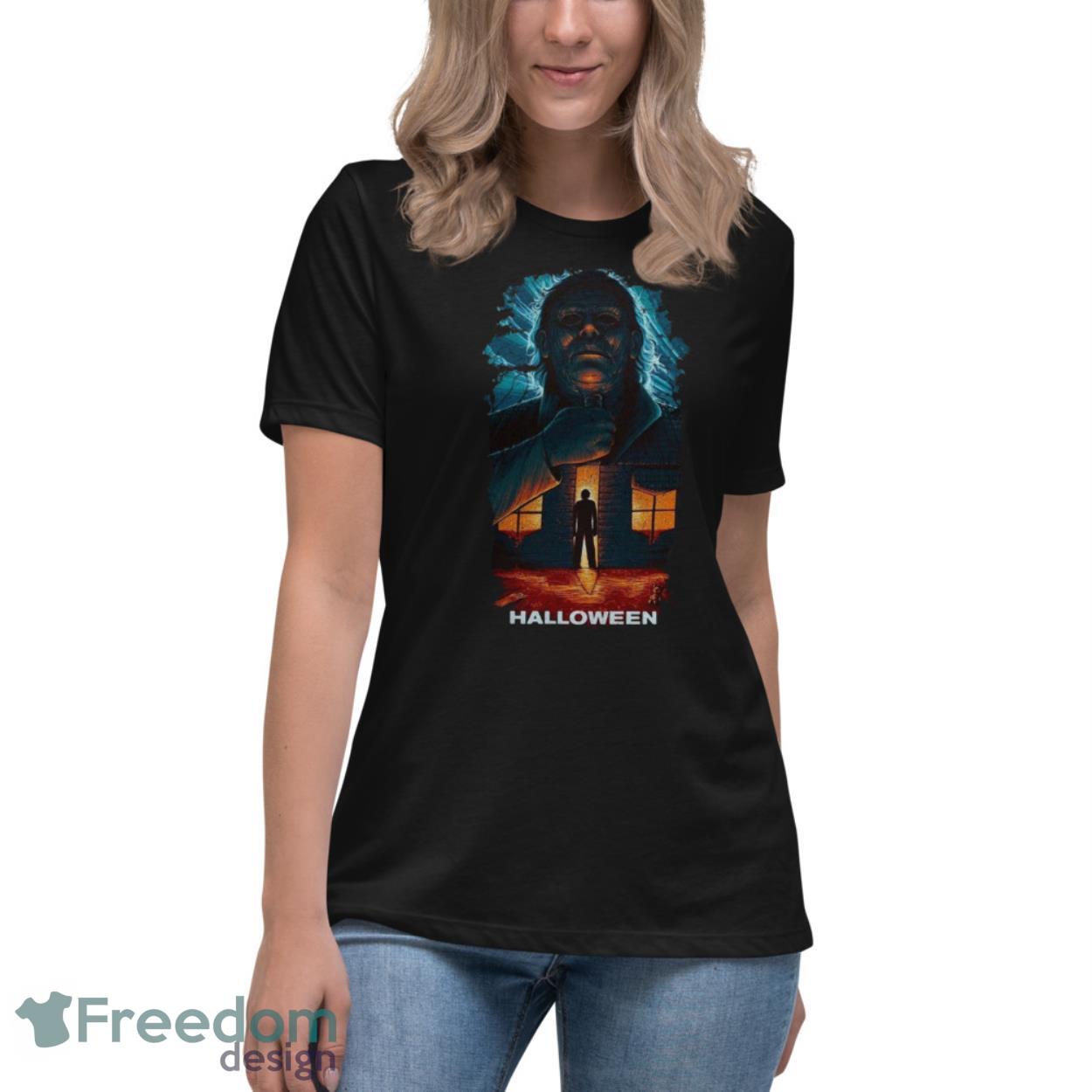 Michael Myers Matthias Hanutko En Talenthouse Halloween Shirt - Womens Relaxed Short Sleeve Jersey Tee Michael Myers Matthias Hanutko En Talenthouse Halloween Shirt - Womens Relaxed Short Sleeve Jersey Tee