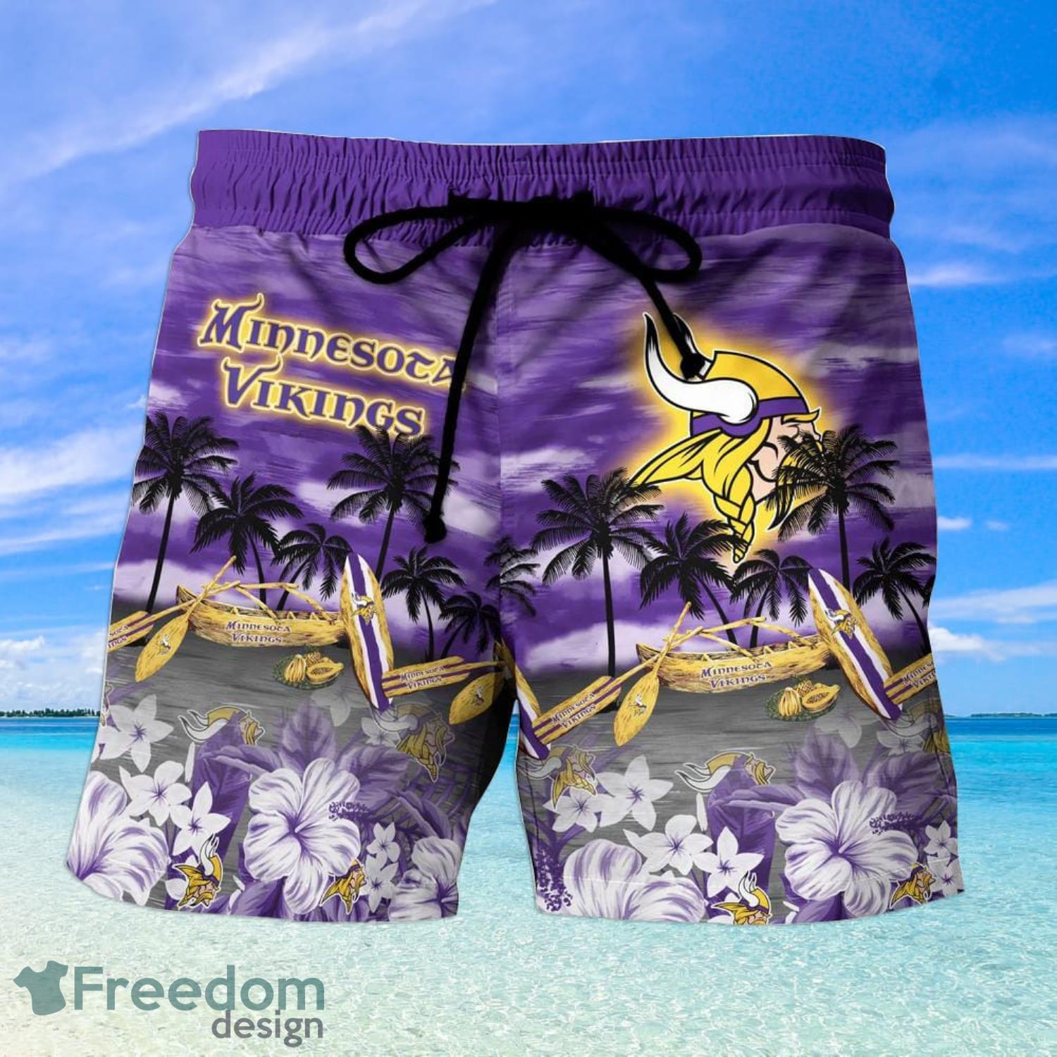 LIMITED] Minnesota Vikings NFL-Summer Hawaiian Shirt And Shorts