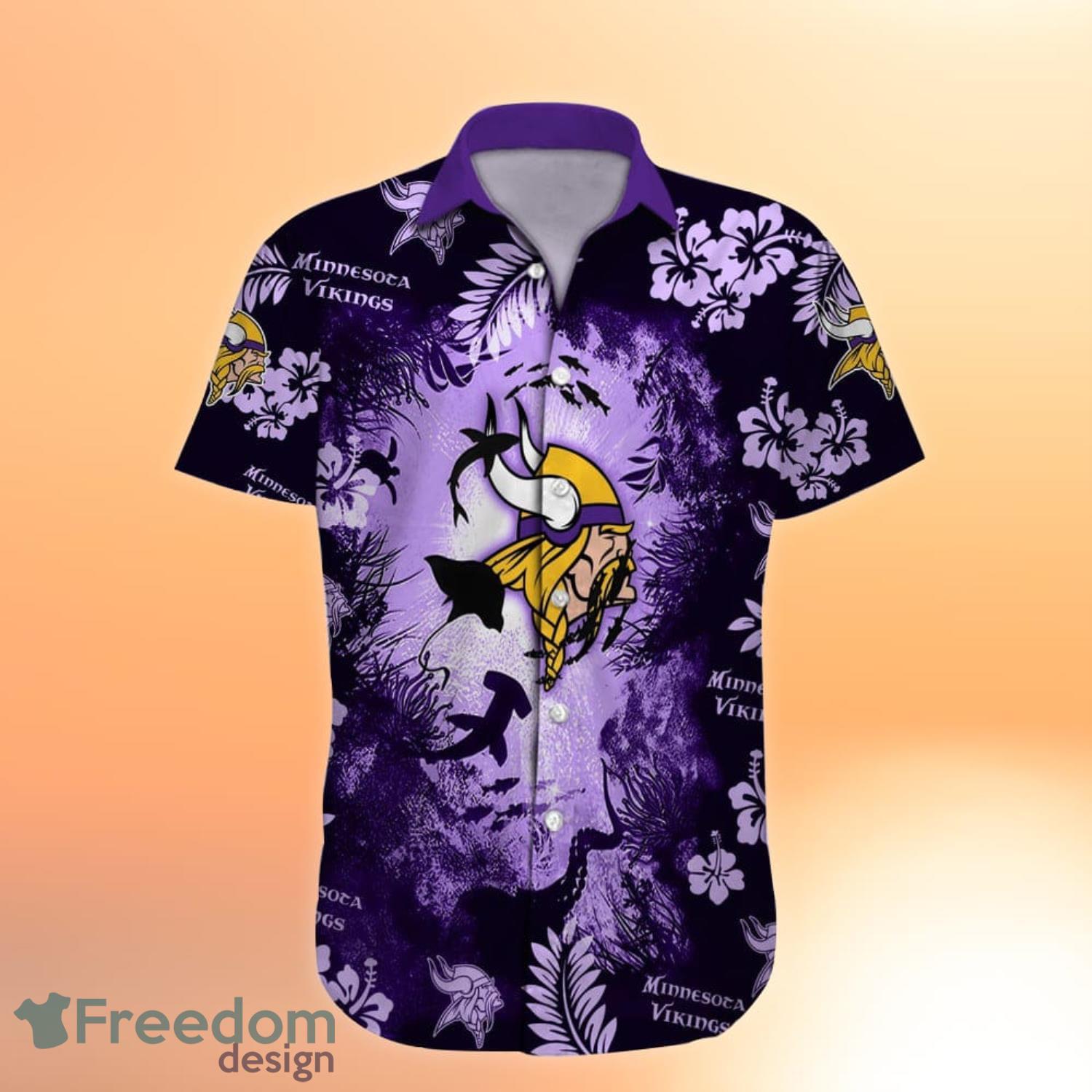 Minnesota Vikings Hawaiian Shirt,Aloha Shirt,NFL,Skull Hawaiian Shirt -  Ingenious Gifts Your Whole Family