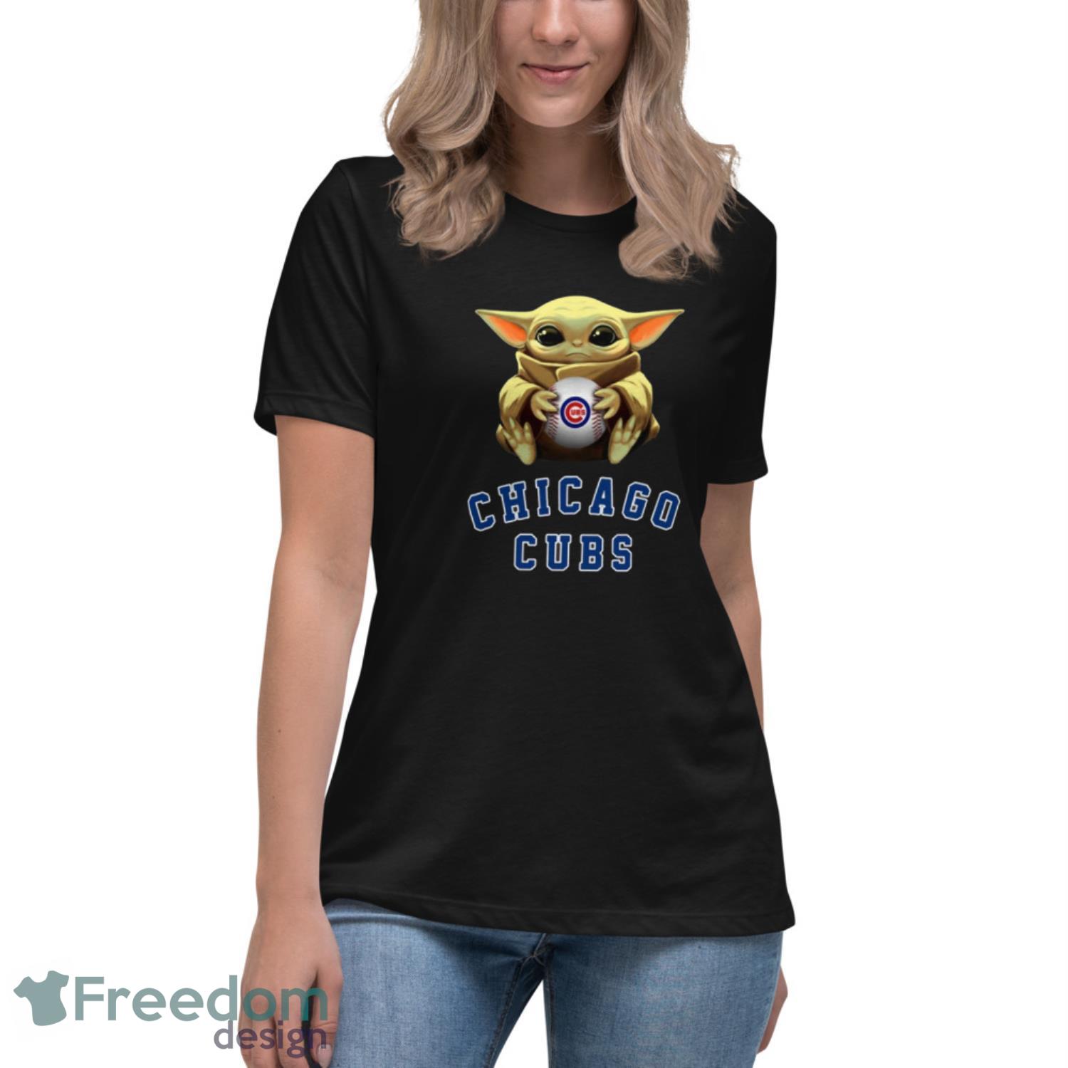 MLB Baseball Chicago Cubs Star Wars Baby Yoda Shirt T Shirt