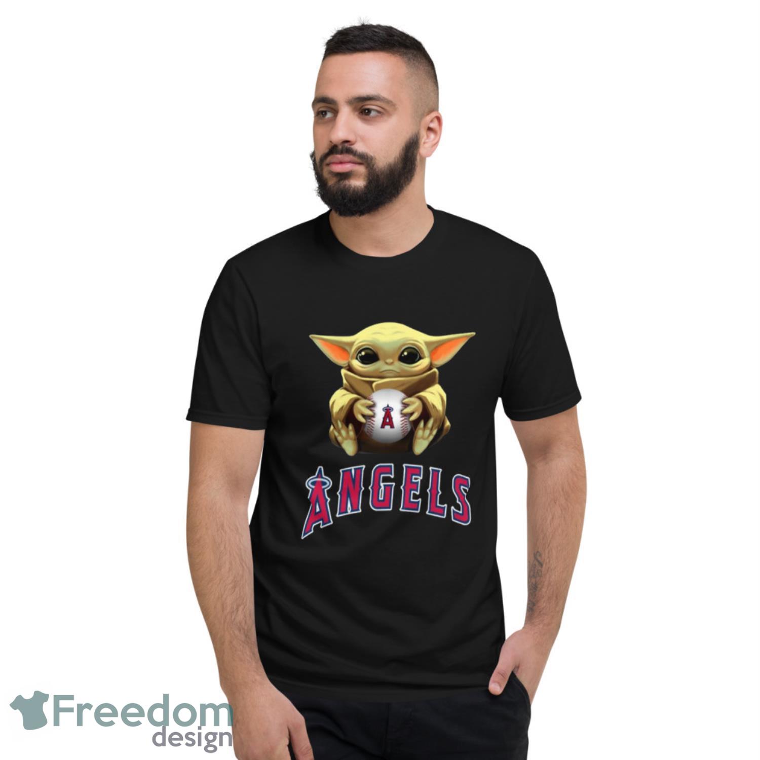 MLB Baseball Los Angeles Angels Star Wars Baby Yoda Shirt T Shirt -  Freedomdesign