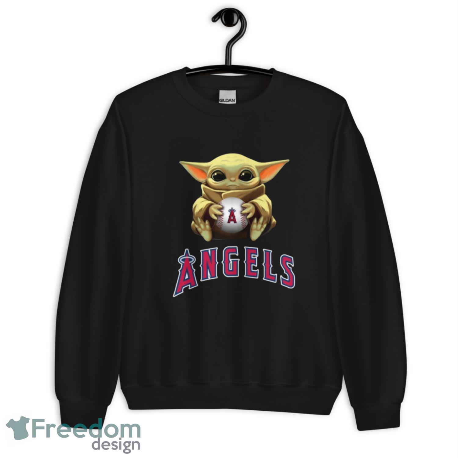 MLB Baseball Los Angeles Angels Star Wars Baby Yoda Shirt T Shirt -  Freedomdesign