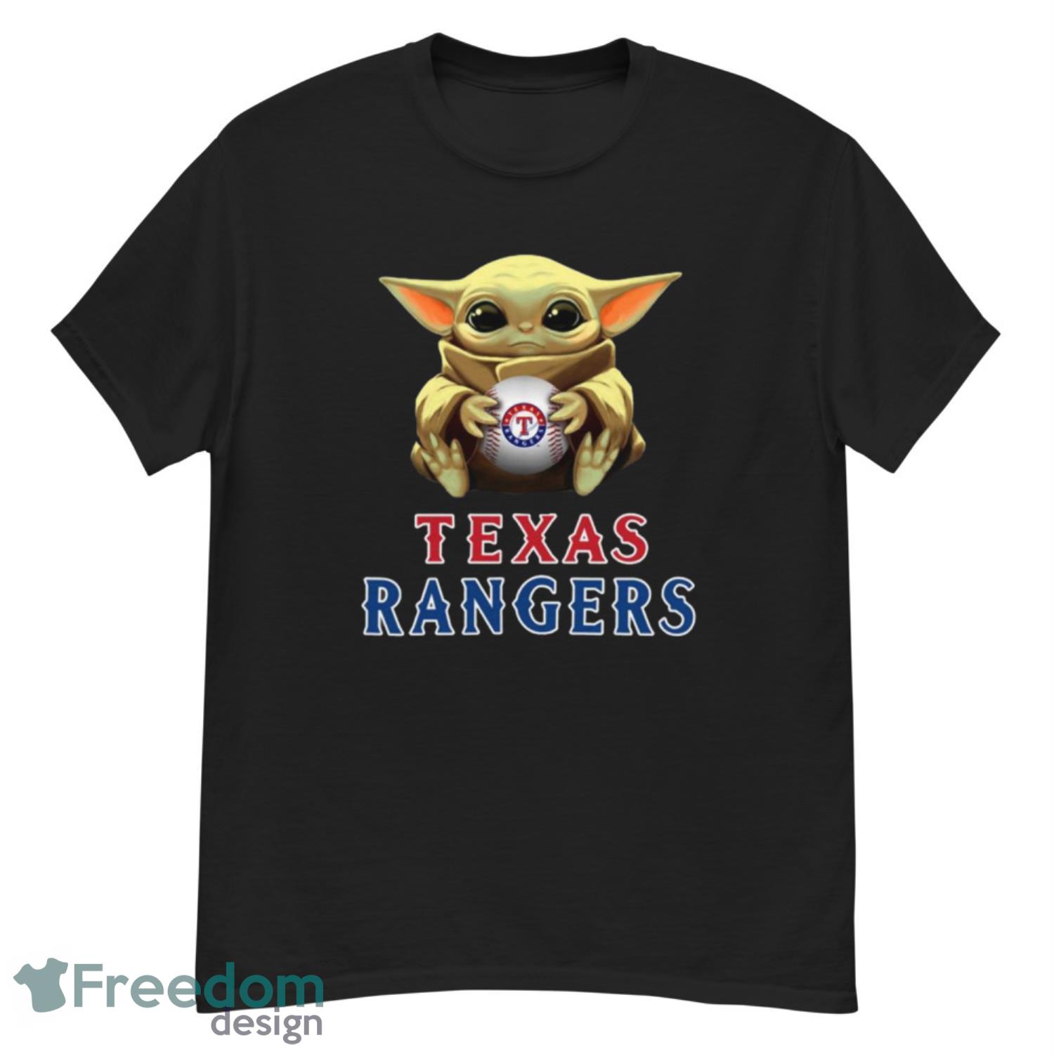 Texas Rangers MLB Baseball Star Wars Yoda And Mandalorian This Is