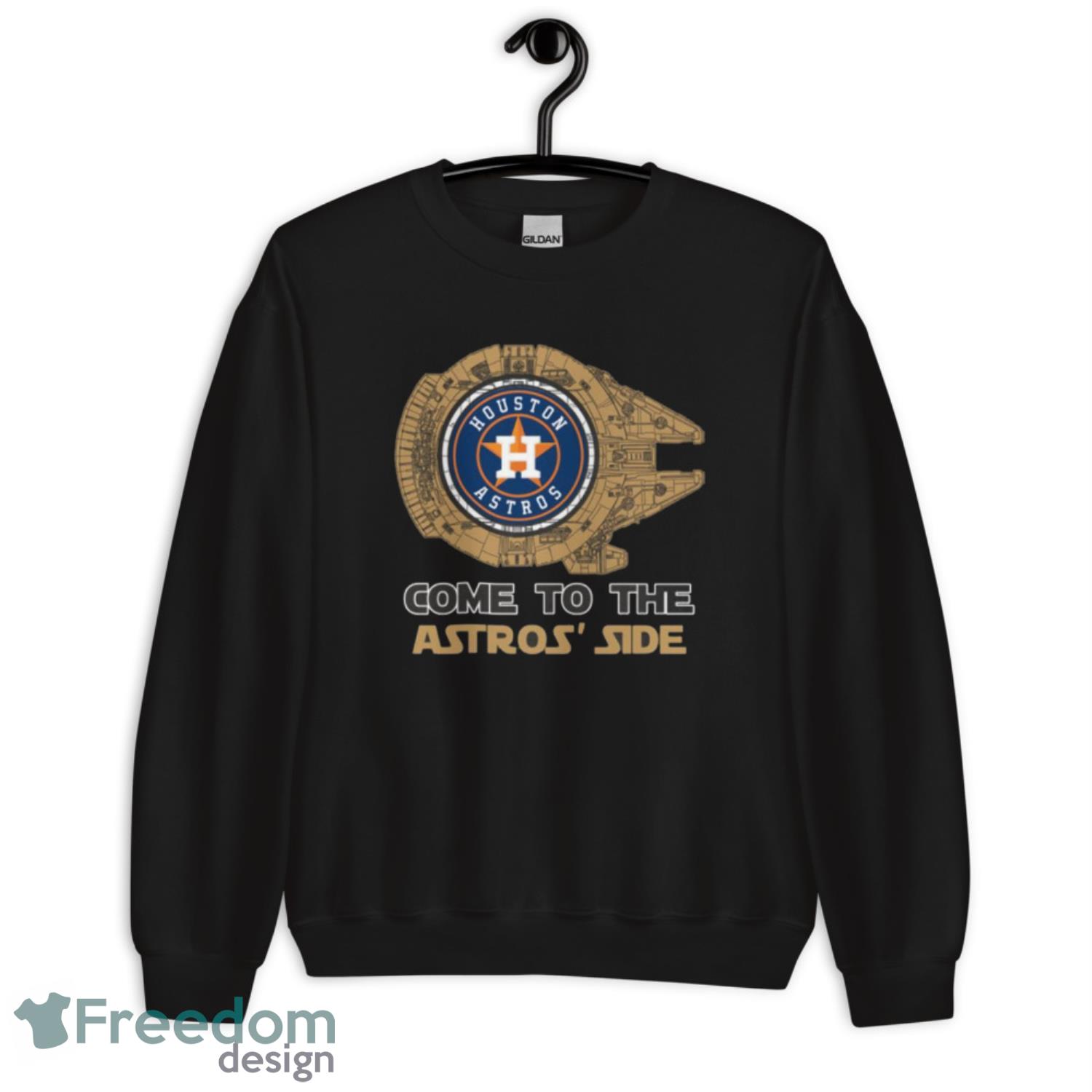 MLB Come To The Houston Astros Side Star Wars Baseball Sports T