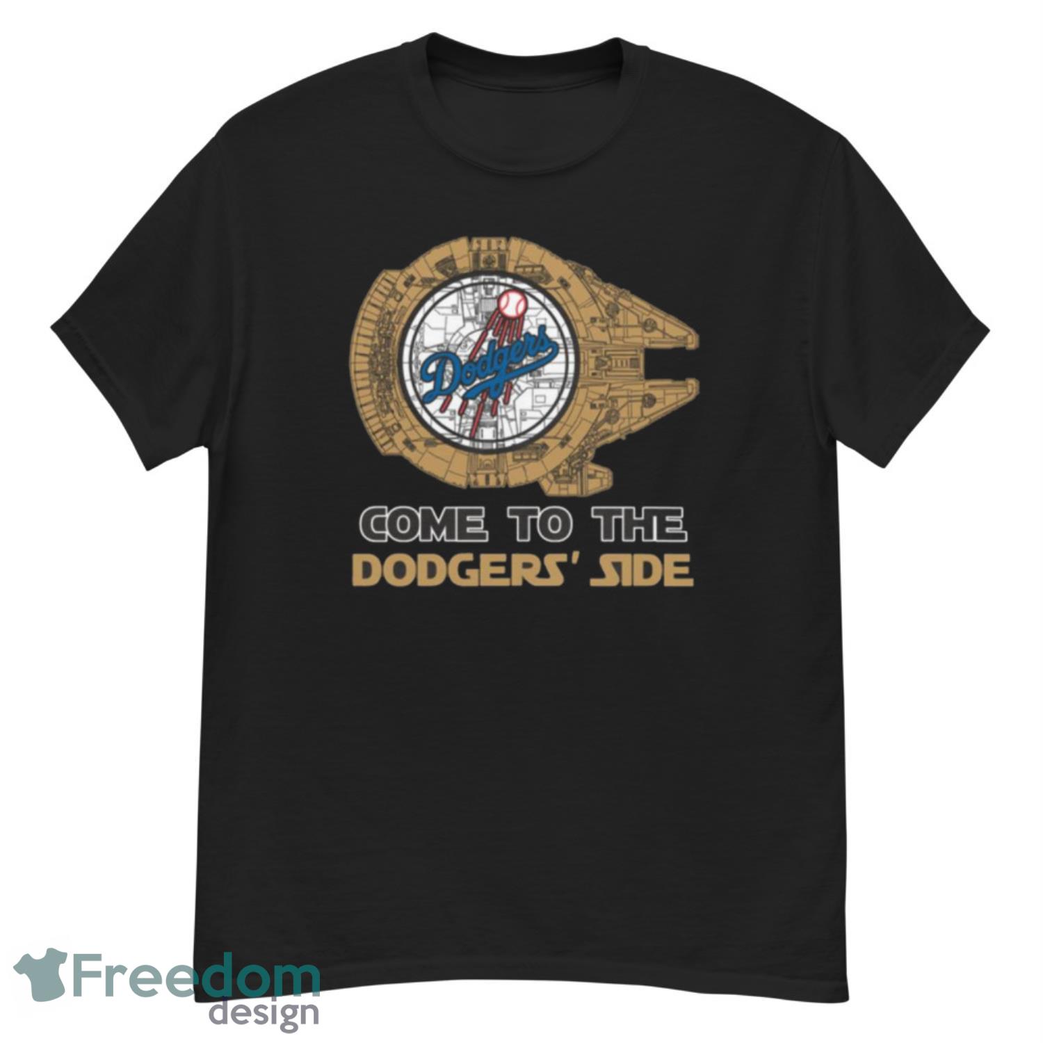 Los Angeles Dodgers Baseball Black Classic Men T-Shirt Size S-3XL