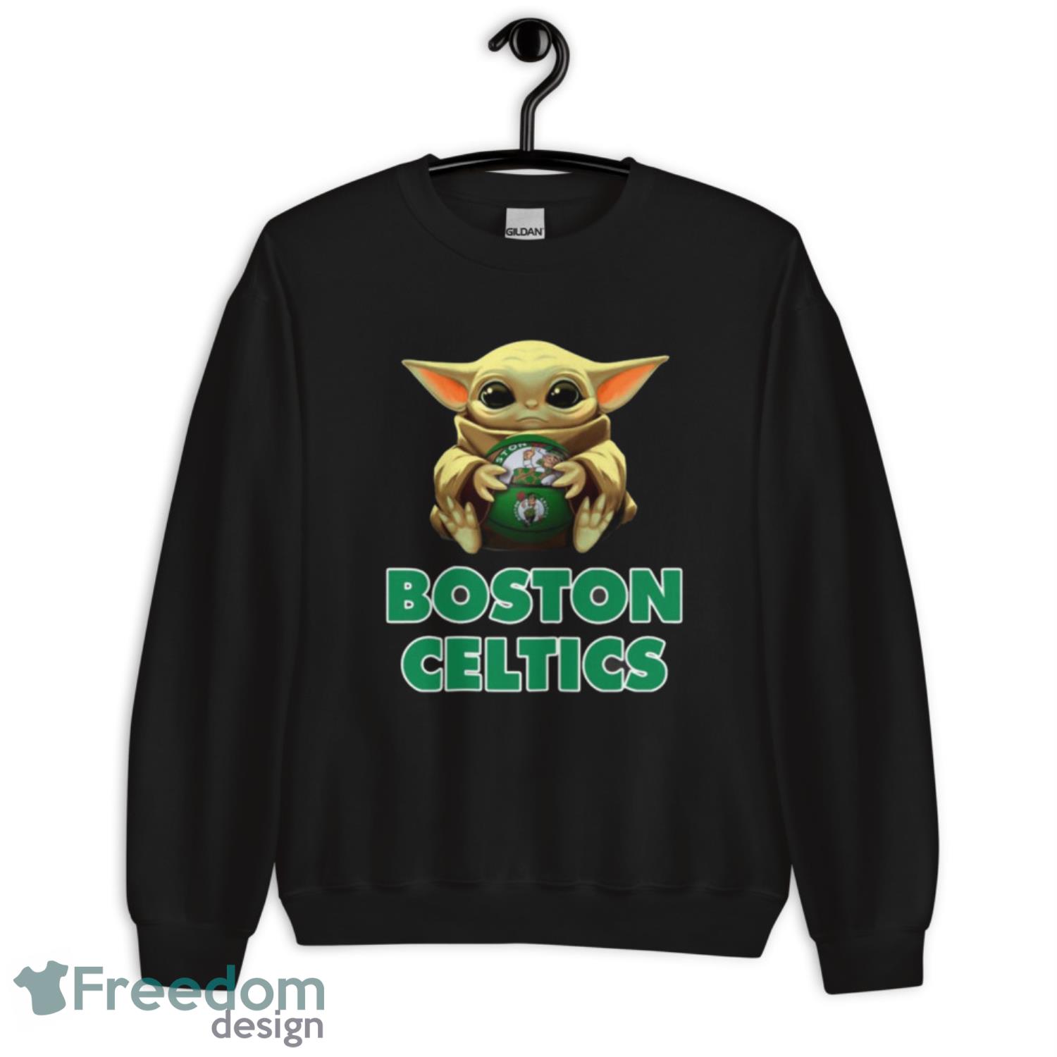 Boston Celtics Baby Yoda Star Wars Lover 3D Hoodie Christmas Gift